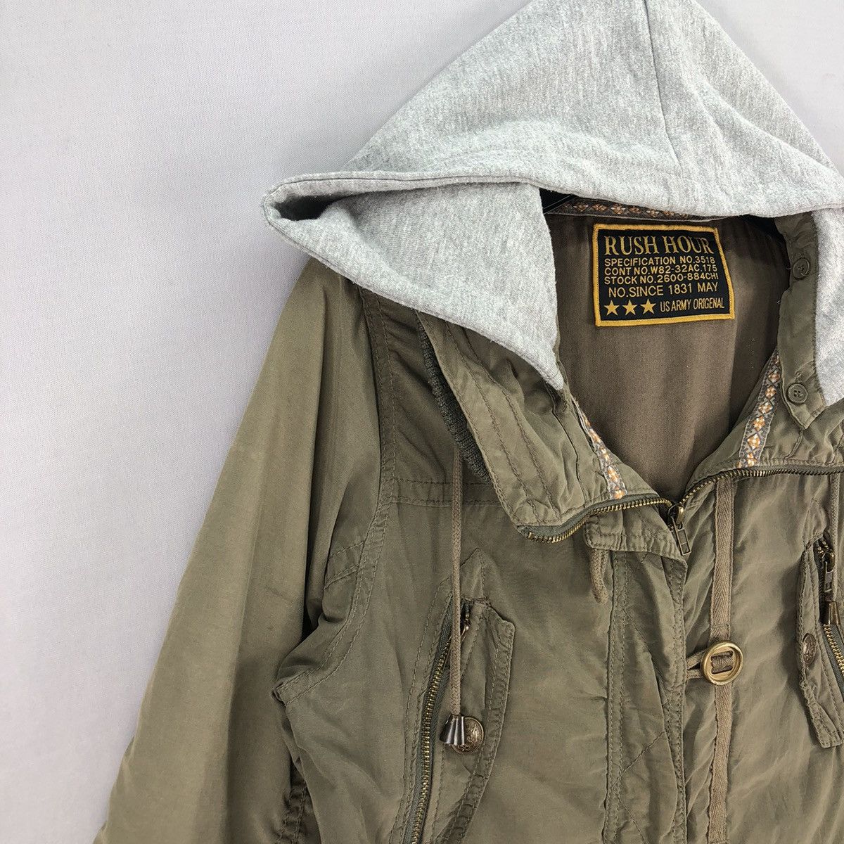 If Six Was Nine Vintage Punk OG Parka Jacket Hoodie by Rush Hour Size US XS / EU 42 / 0 - 2 Thumbnail