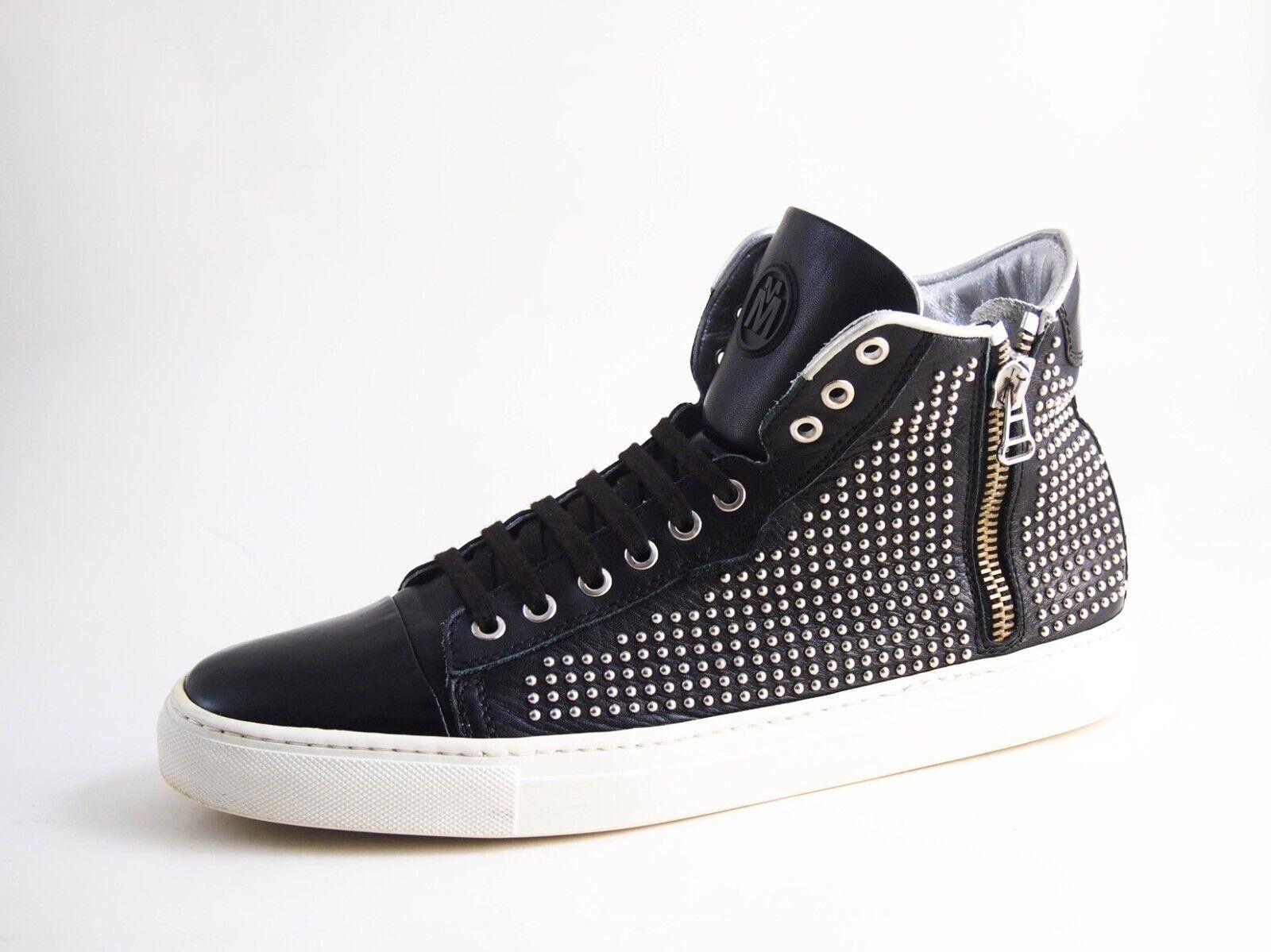 Michalsky Sneakers Studded Black Leather EU 46 US 13