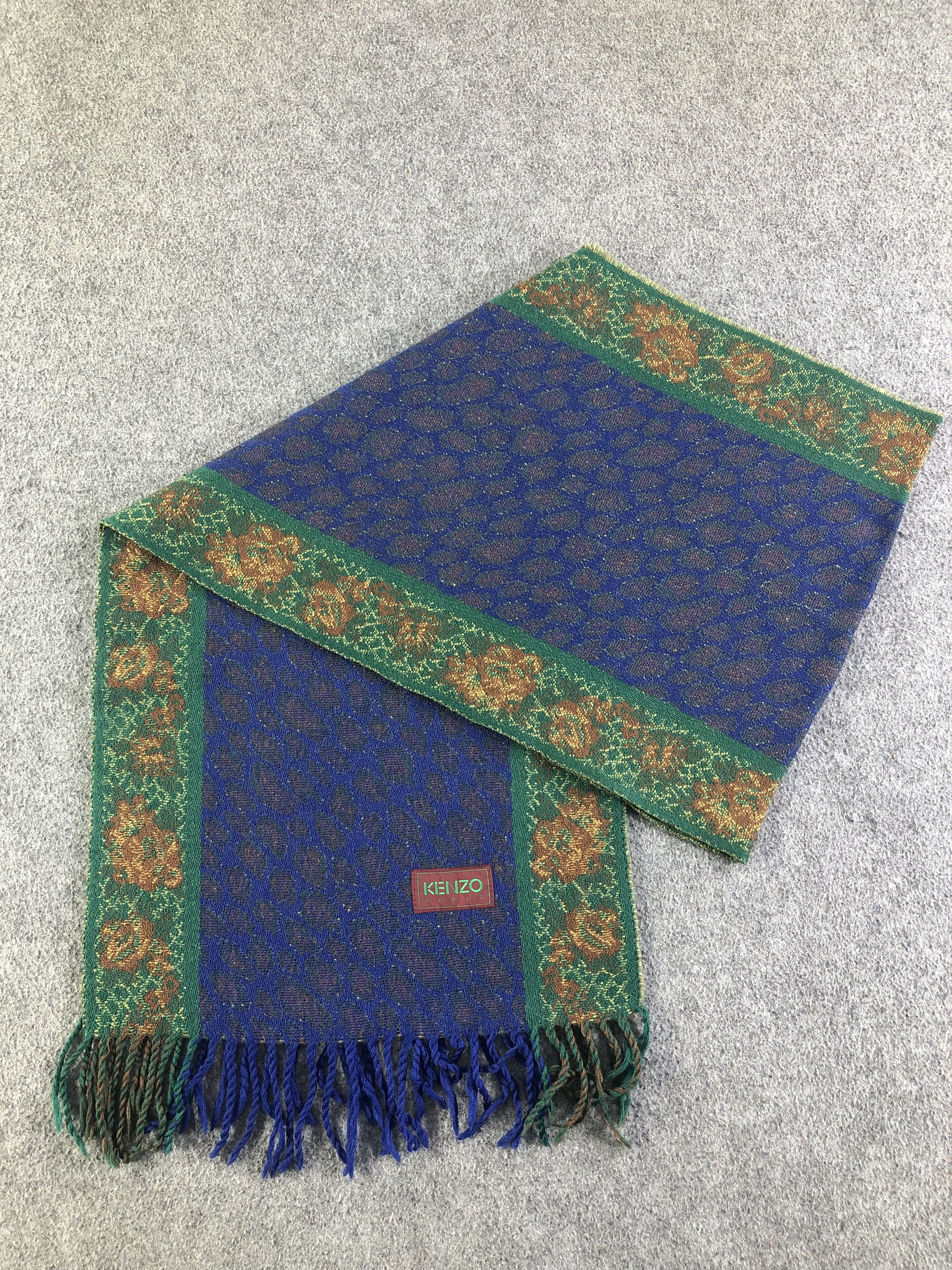 Kenzo Kenzo Wool Scarf / Muffler / Neckwear SS1280 Size ONE SIZE - 5 Thumbnail
