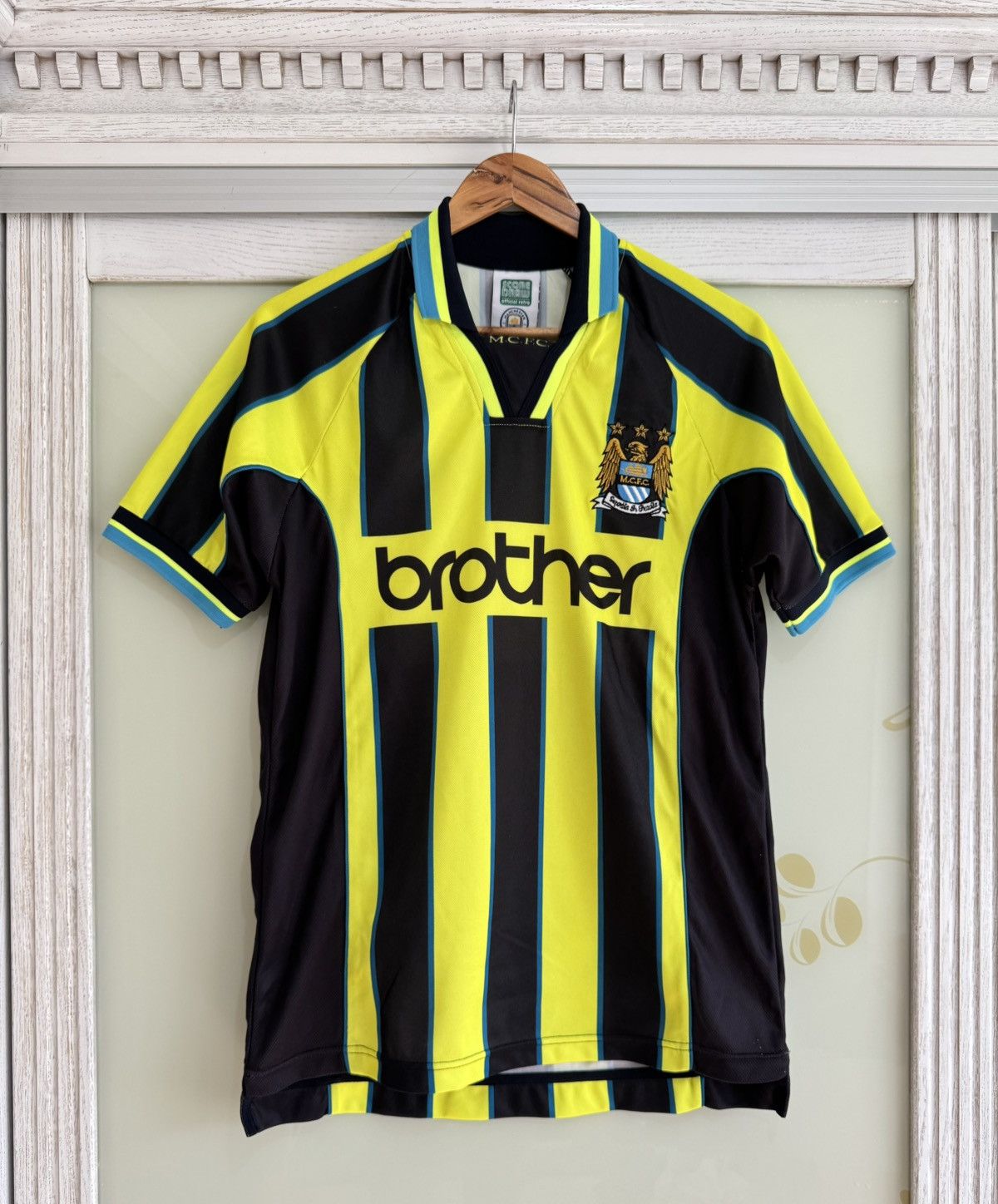 Vintage Vintage Manchester City 1998-1999 Soccer Score Draw Jersey Size US S / EU 44-46 / 1 - 1 Thumbnail
