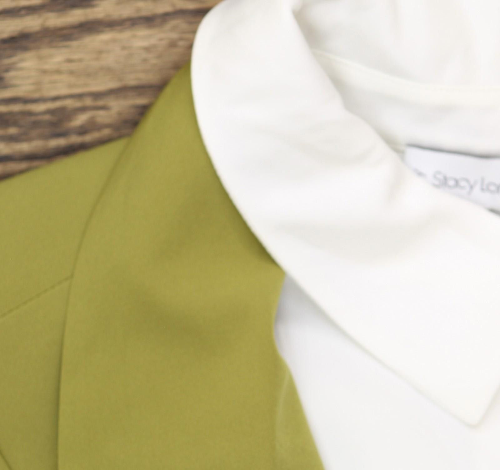 Other By Stacy London Attached Long Sleeve Collared Shirt Moss L Size L / US 10 / IT 46 - 5 Thumbnail