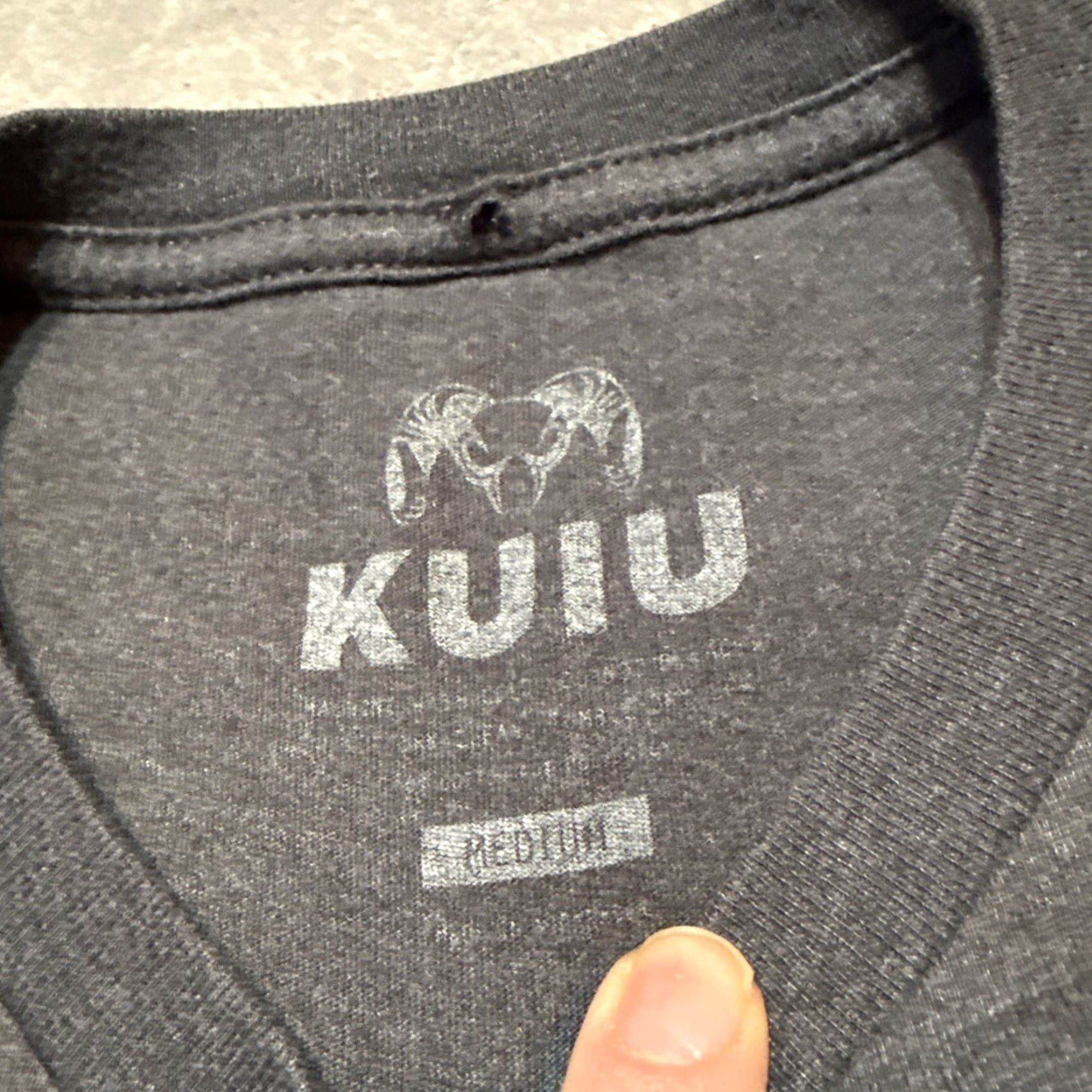 Logo 7 KUIU T-Shirt Mens Medium Gray Camo Ram Box Logo Outdoor Hunting Shirt Mens Gray Camouflage Ram Box Logo KUIU Shirt Size US M / EU 48-50 / 2 - 3 Thumbnail