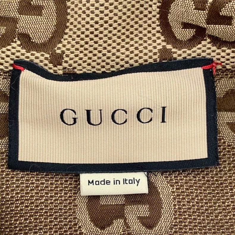 Gucci Gucci Brown logo jacquard full print cotton lapel long-slee Size US S / EU 44-46 / 1 - 5 Thumbnail