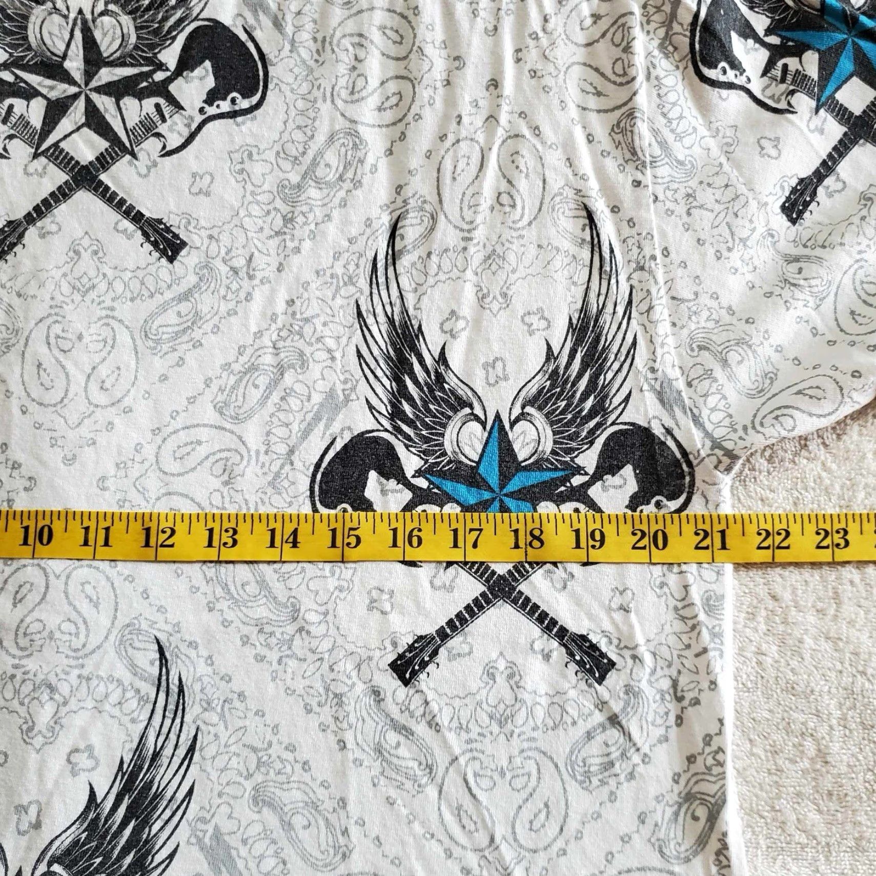 Doublet Y2K Rock N Roll Guitar AOP T Shirt Stars Double Sided Mens Large L Size US L / EU 52-54 / 3 - 4 Thumbnail