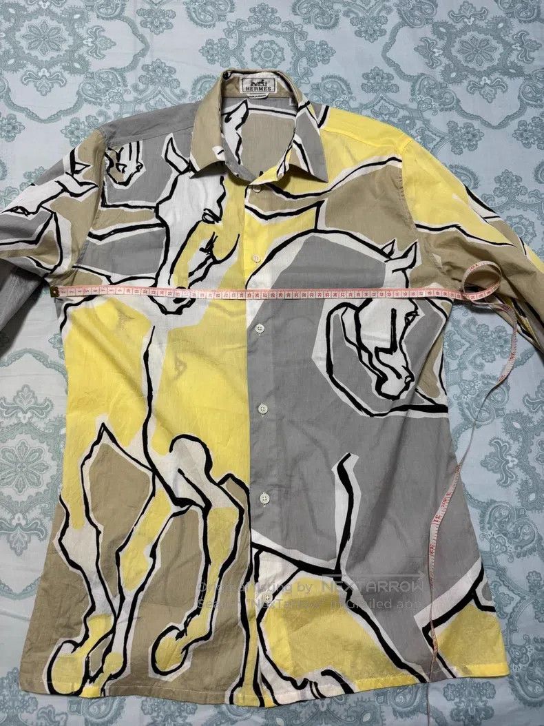 Hermes Hermes size 39 “Artistic Horse” printed show shirt Size US S / EU 44-46 / 1 - 4 Thumbnail