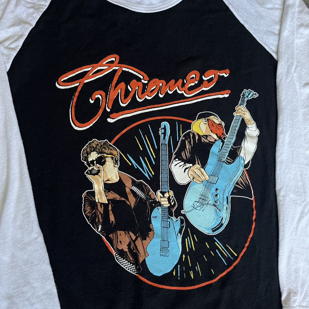 Band Tees × Vintage Vintage Chromeo Funk 3/4 Sleeve Raglan Baseball Band T Shirt Size US L / EU 52-54 / 3 - 3 Thumbnail