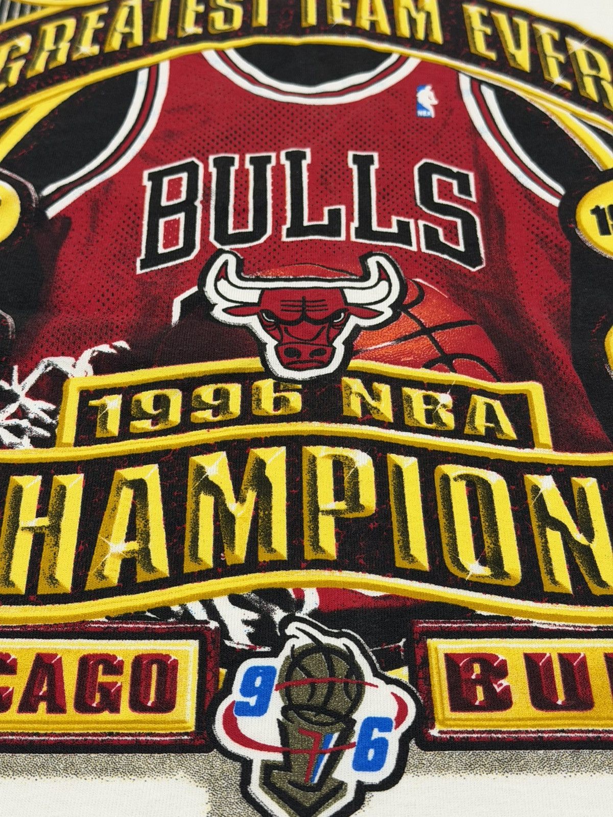 Starter Vintage Deadstock Chicago Bulls 1996 NBA Champs Tshirt M Size US M / EU 48-50 / 2 - 8 Thumbnail