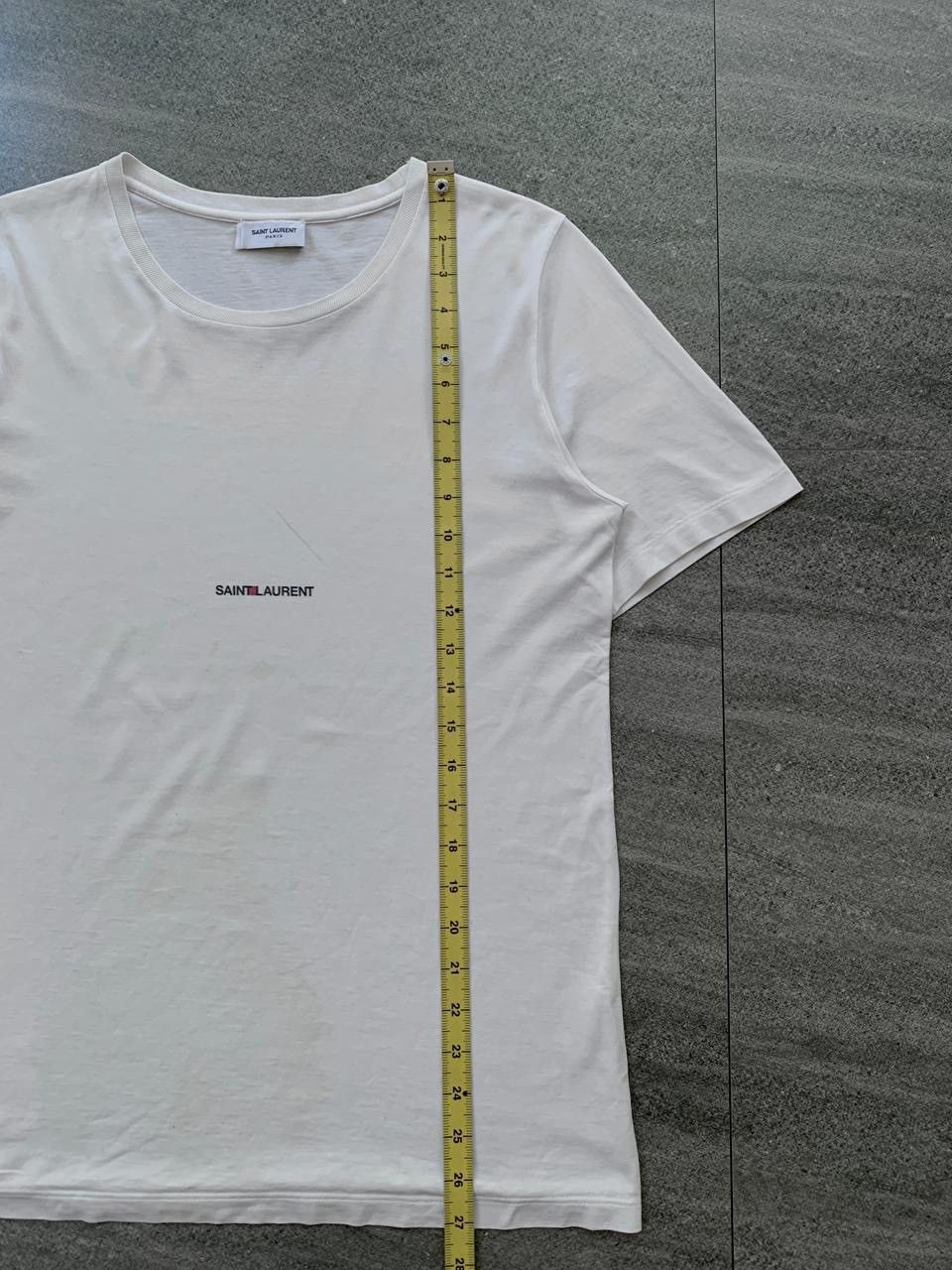 Saint Laurent Paris FREE TAX! Logo tee by Hedi Slimane Size US S / EU 44-46 / 1 - 13 Thumbnail