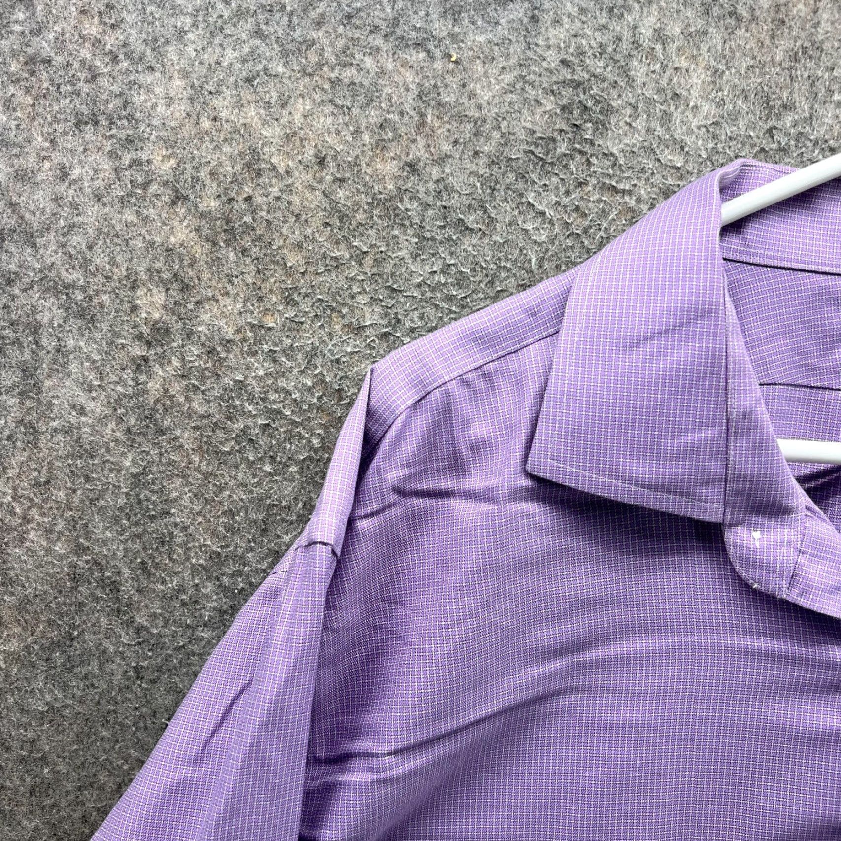 Brooks Brothers Brooks Brothers Dress Shirt Mens 18 6/7 Purple Check Slim Fit 346 Non Iron Shirt Mens 18 6/7 Purple Check Slim Fit 346 Non Iron Size 48R - 7 Thumbnail