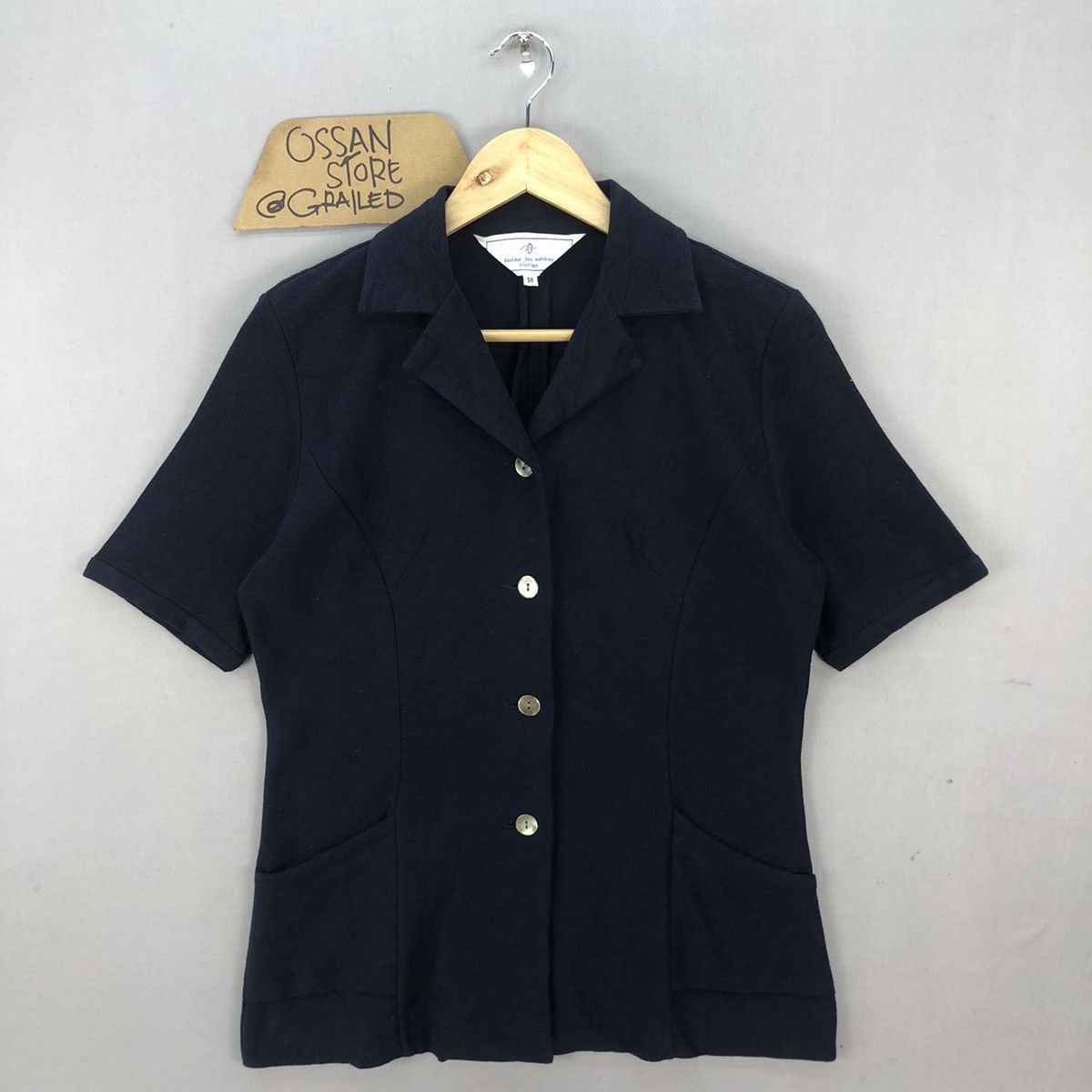 Zephyr 🇯🇵Vintage Zephyr Elastic Button Up Shirt Size S / US 4 / IT 40 - 1 Thumbnail