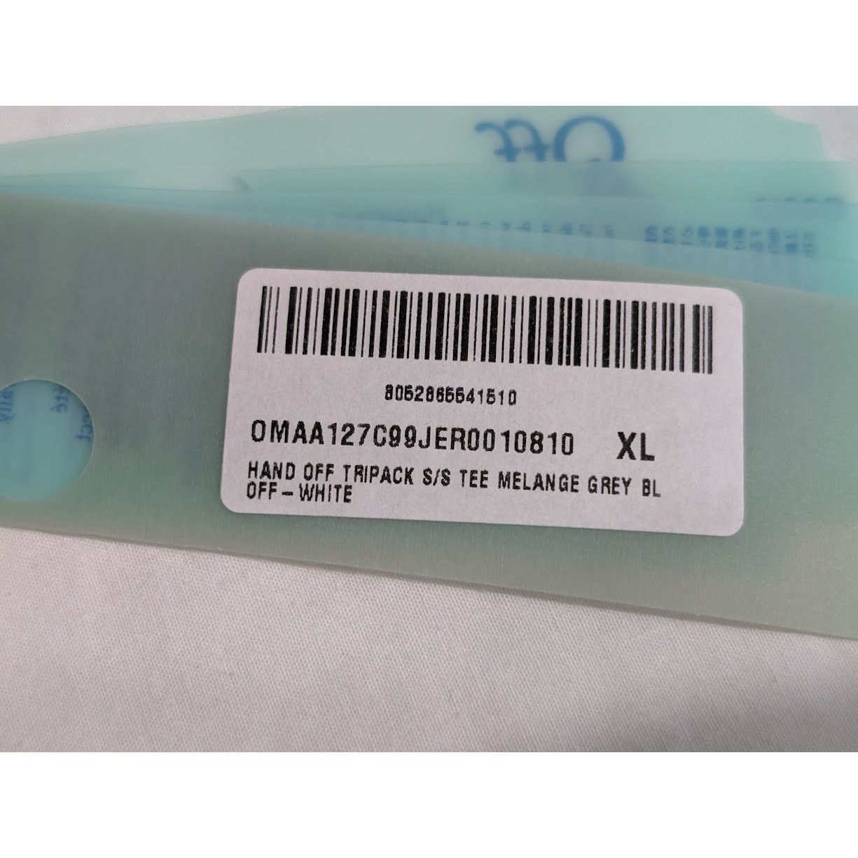 Off-White o1rshd1 Hand Off Tripack S/S Tee in Melange Grey Size US XL / EU 56 / 4 - 18 Thumbnail