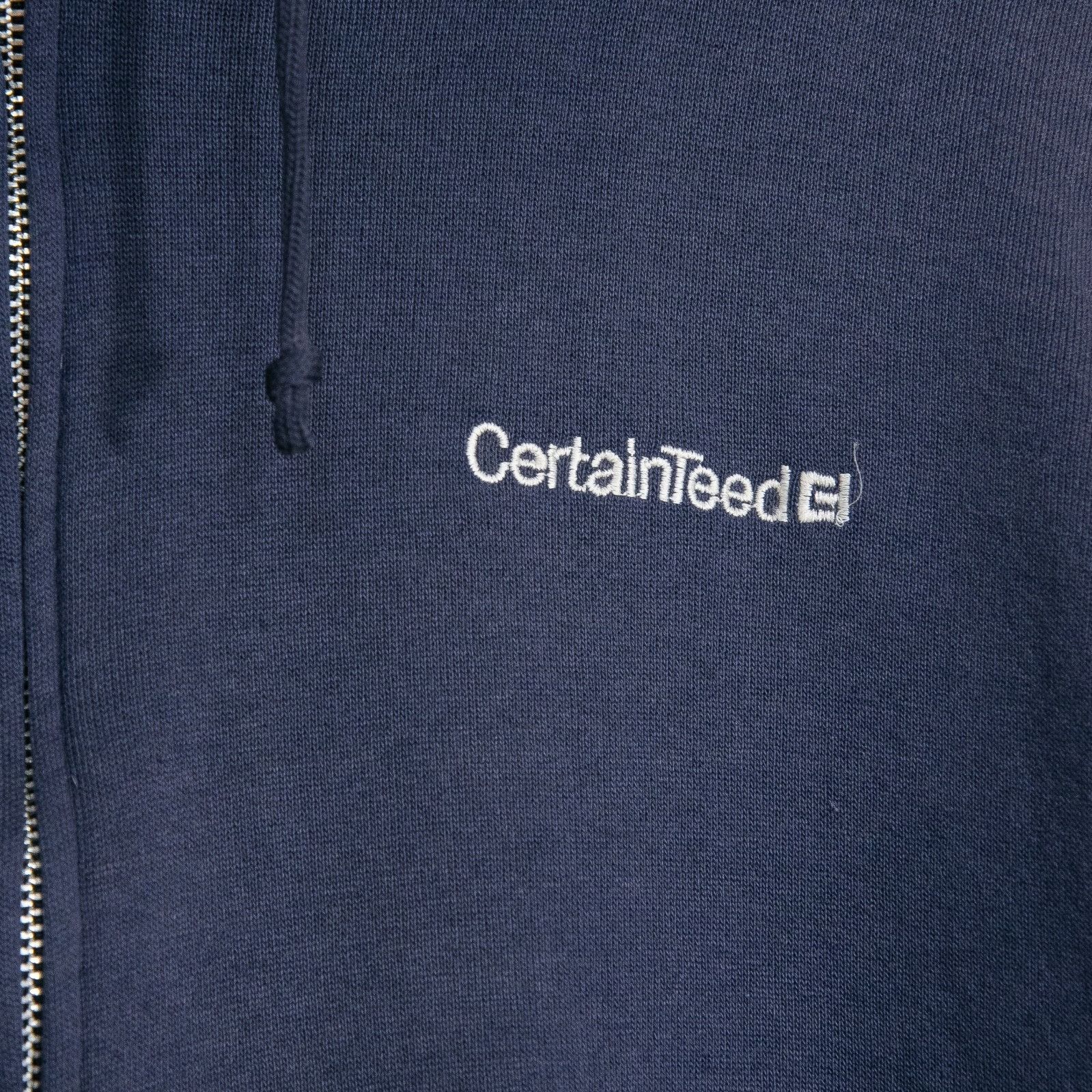 Vintage Vintage 90s CertainTeed Zip Up Workwear Hoodie Mens Large - Size US L / EU 52-54 / 3 - 5 Thumbnail