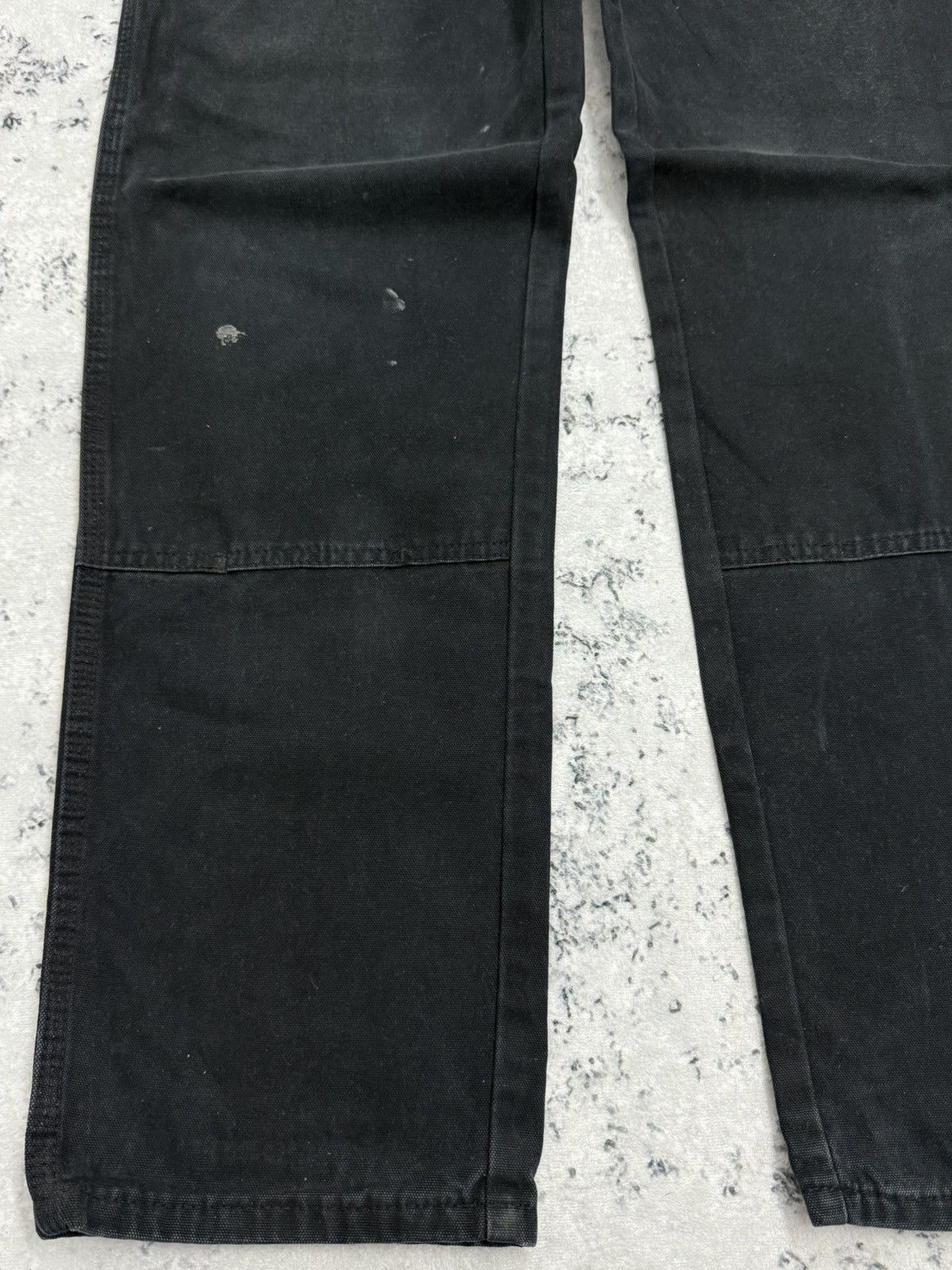 Dickies Y2K Dickies Faded Black Double Knee Distressed Workwear Size US 30 / EU 46 - 7 Thumbnail