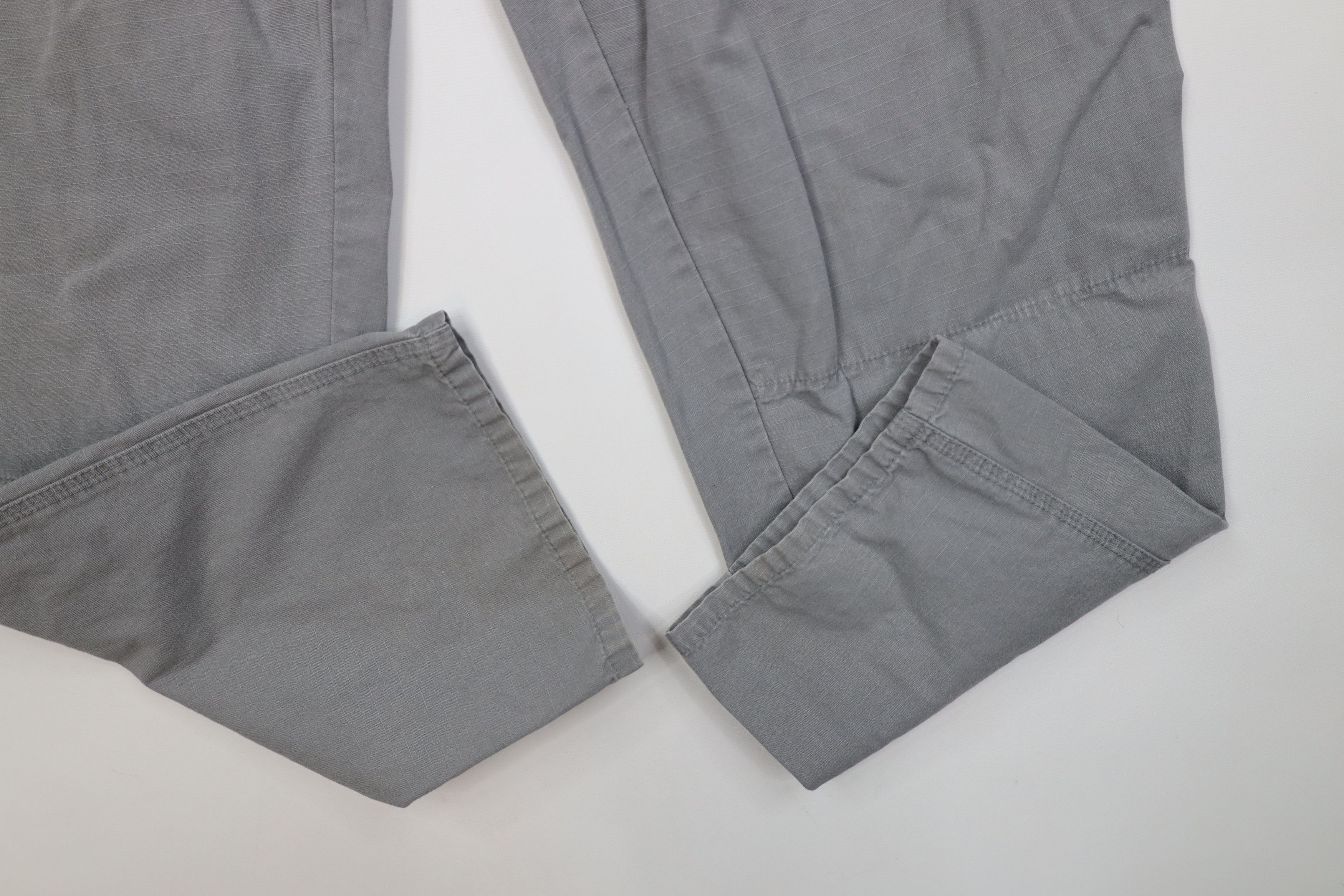 Vintage Vintage 90s Streetwear Ripstop Double Knee Pants Gray USA Size US 34 / EU 50 - 5 Thumbnail