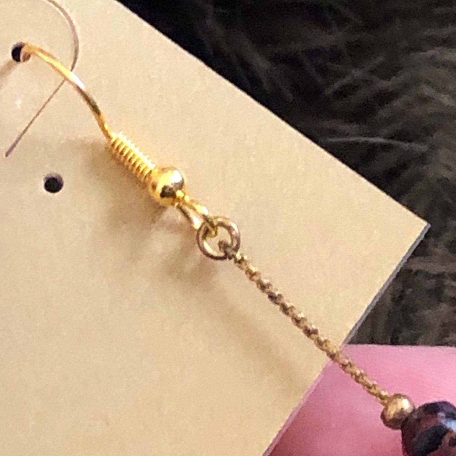 Vintage Vintage repurpose beaded chain dangle earrings Size ONE SIZE - 3 Thumbnail