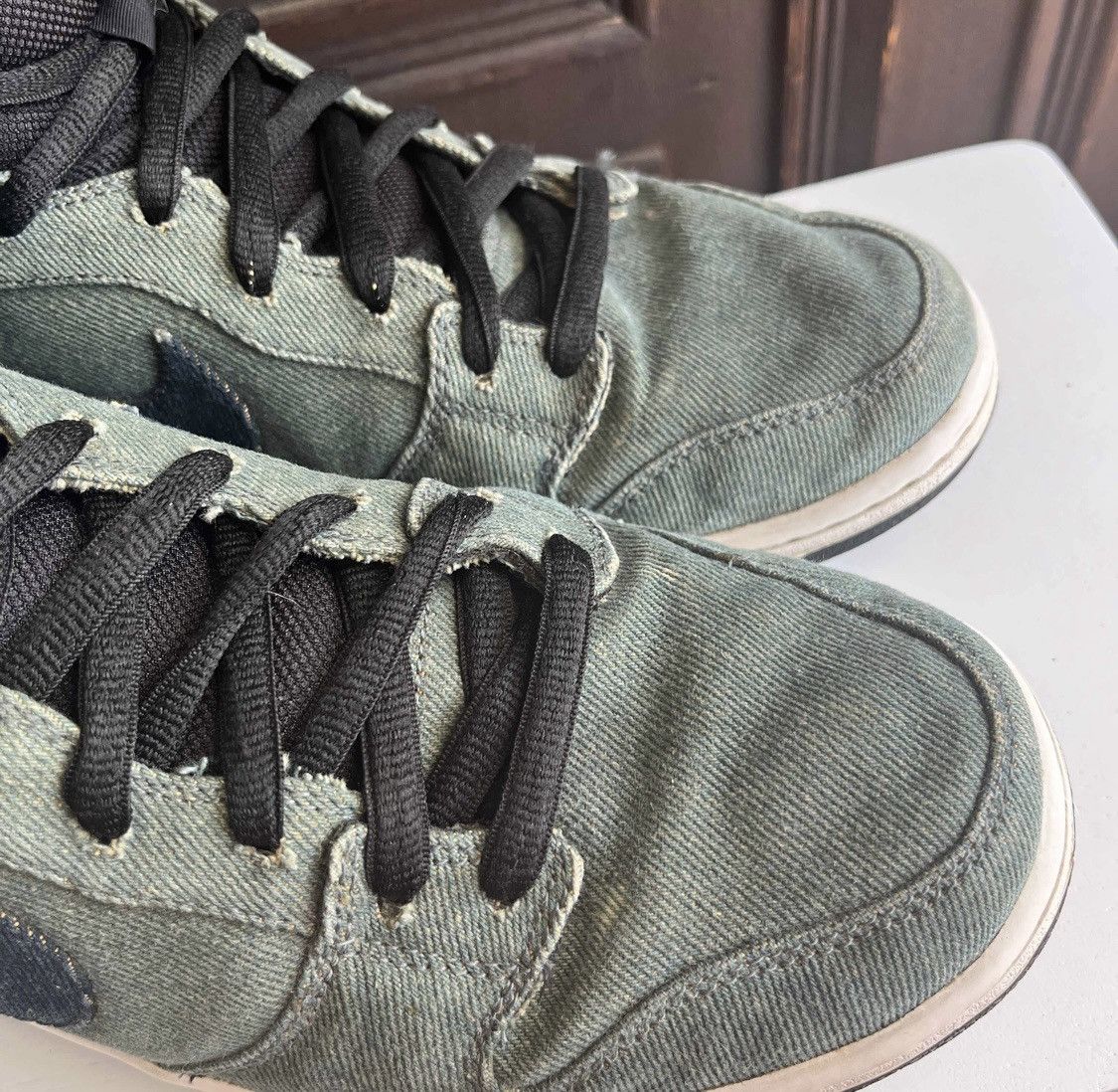 Nike Nike SB Dunk Hi Denim Size 10.5 Size US 10.5 / EU 43-44 - 7 Thumbnail