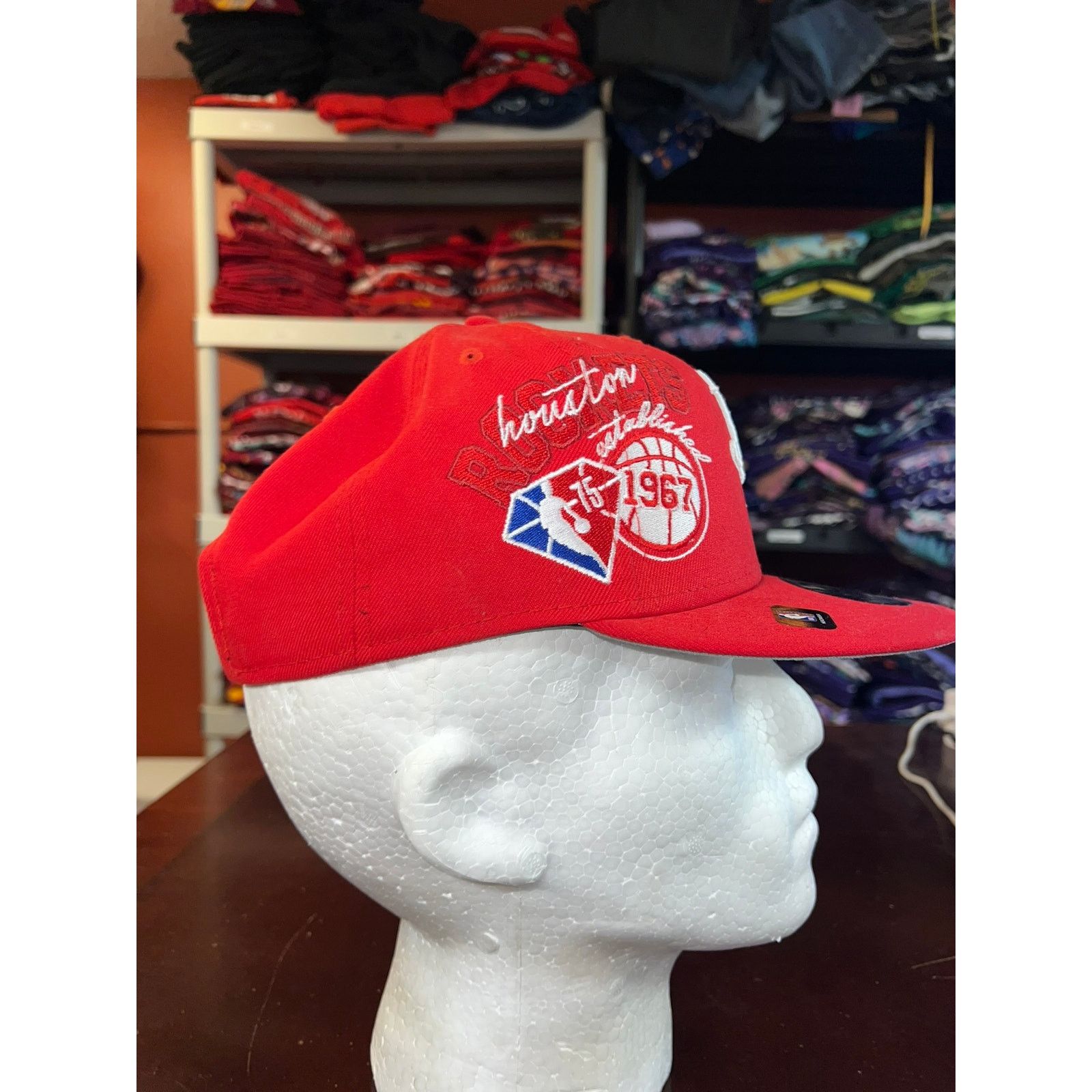 New Era New Era Houston Rockets Hat 9Fifty NBA Back Half Team Cap Size ONE SIZE - 6 Thumbnail