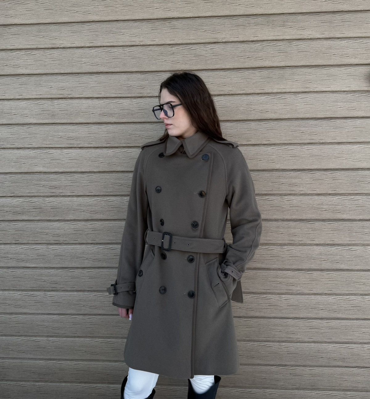 Burberry Burberry Women Trench Coat Wool Cashmere Belted UK8 USA6 Size M / US 6-8 / IT 42-44 - 2 Thumbnail