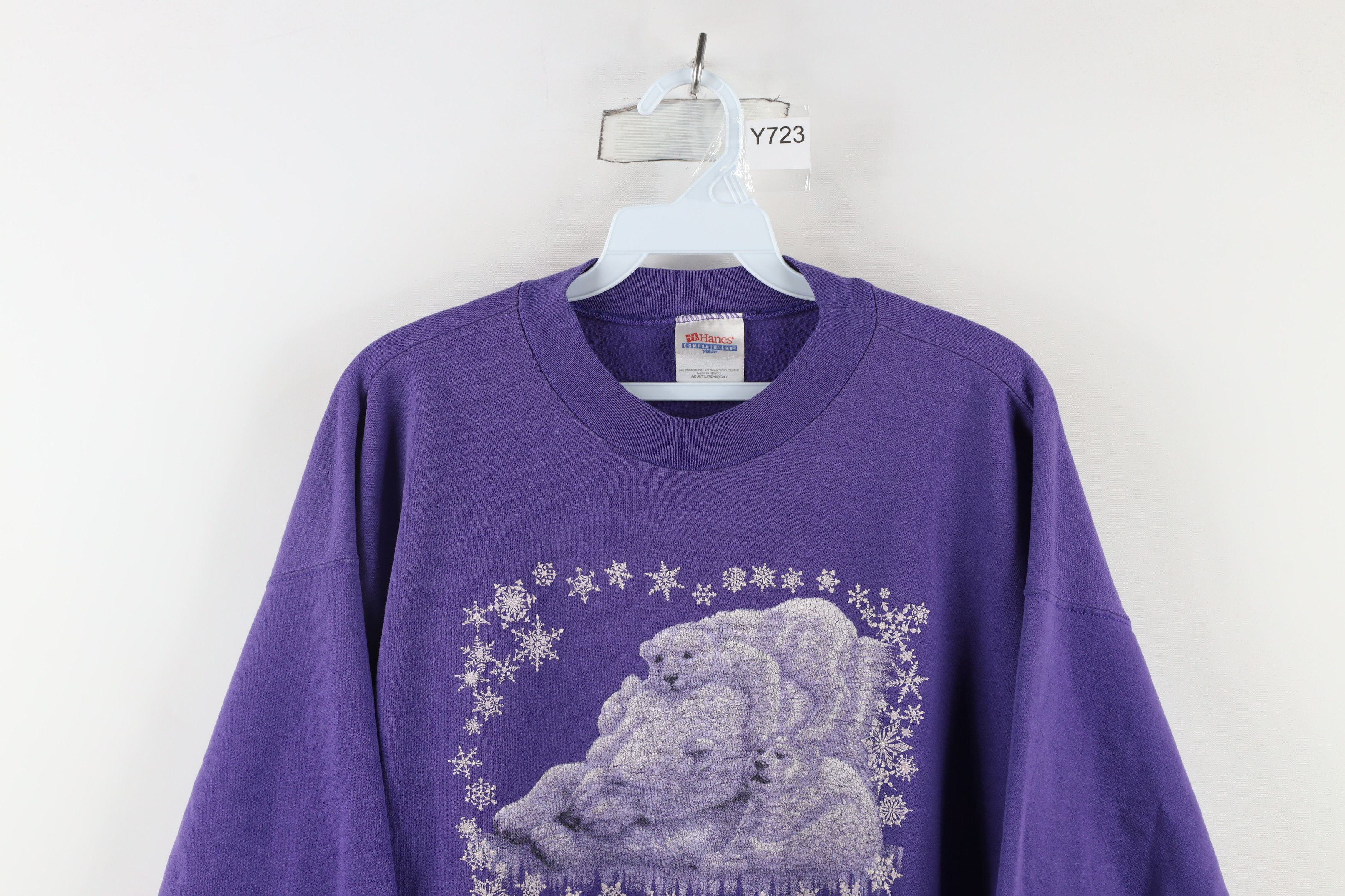 Vintage Vintage 90s Streetwear Alaska Polar Bear Sweatshirt Size L / US 10 / IT 46 - 2 Thumbnail
