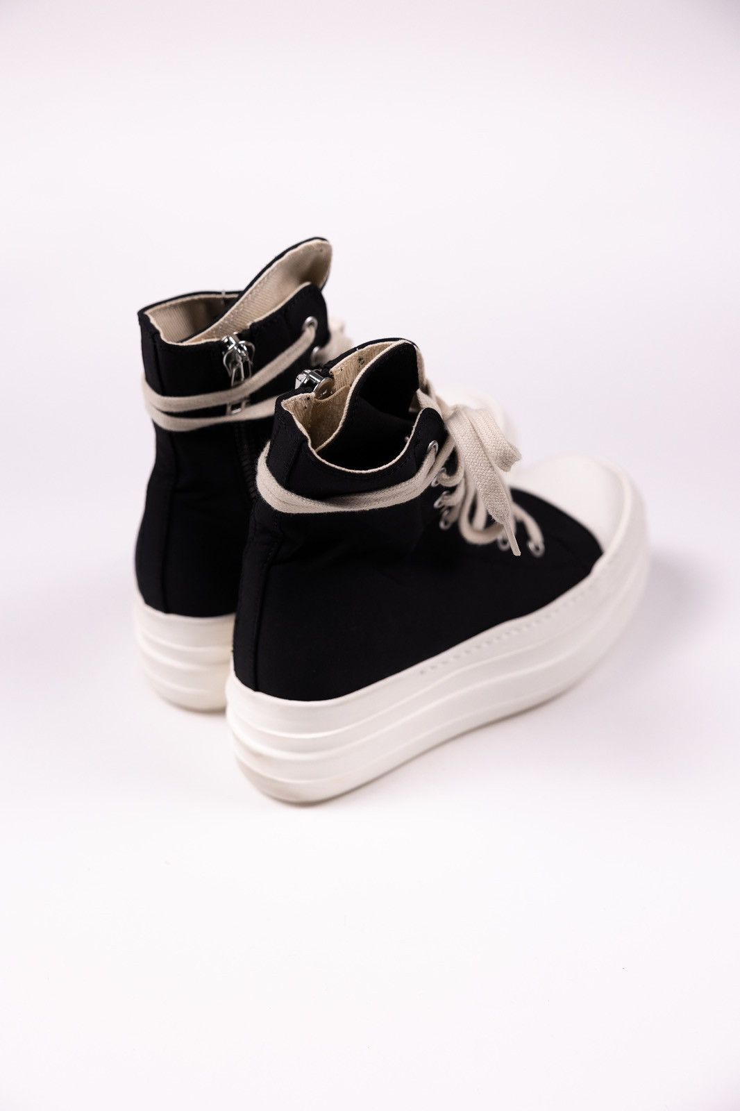Rick Owens × Rick Owens Drkshdw Rick Owens DRKSHDW Platform High Top Sneakers Size US 5 / IT 35 - 3 Thumbnail