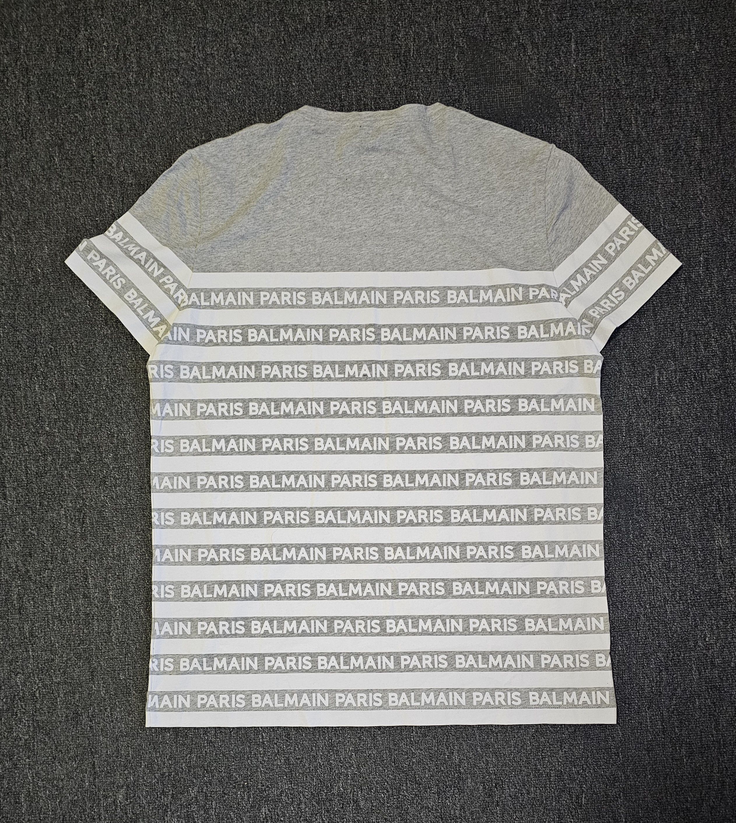 Balmain Balmain Men's Gray T-Shirt Size L Size US L / EU 52-54 / 3 - 4 Thumbnail