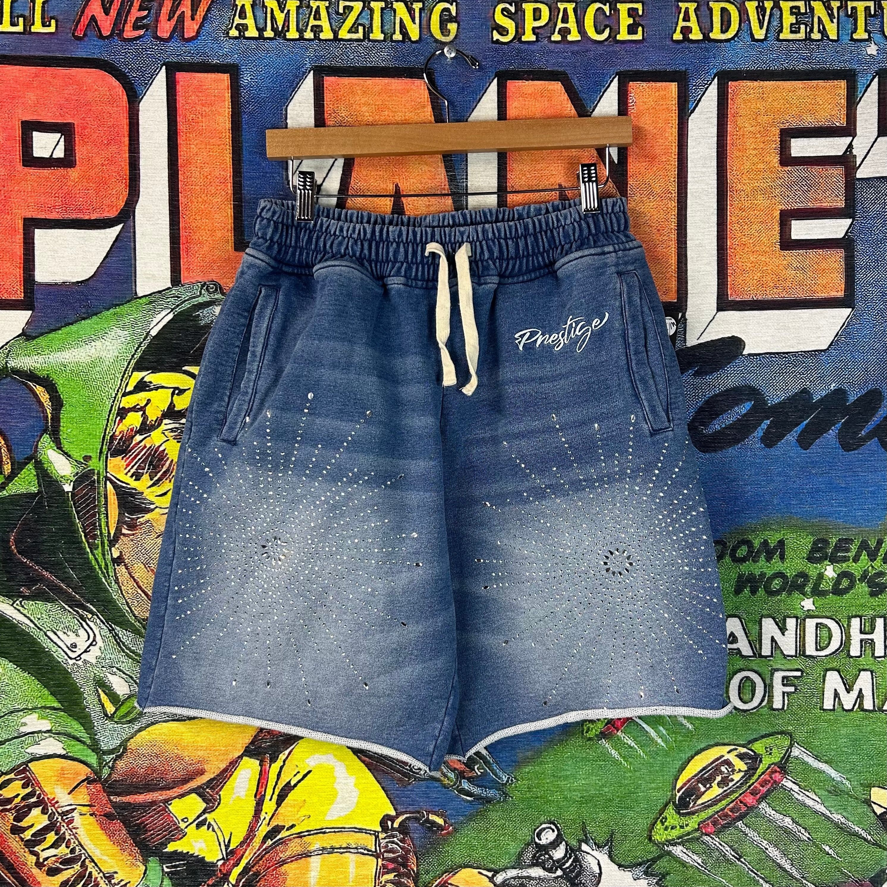 Other Prestige Blue Star Rhinestone Shorts Size Medium Size US 30 / EU 46 - 1 Thumbnail