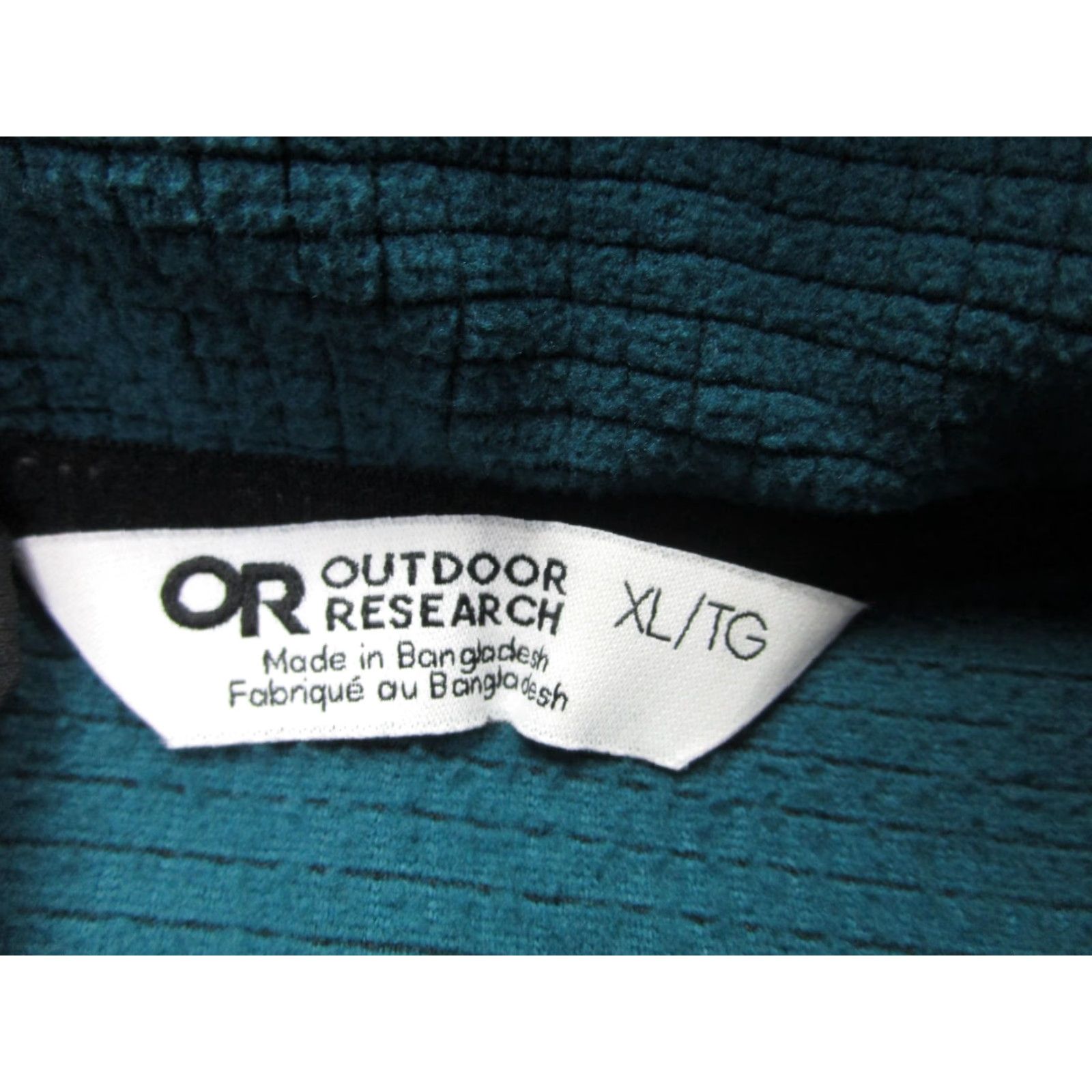 Outdoor Research Outdoor Research Pullover Mens XL Blue Black Waffle Fleece Hiking Snap Neck Size US XL / EU 56 / 4 - 5 Thumbnail