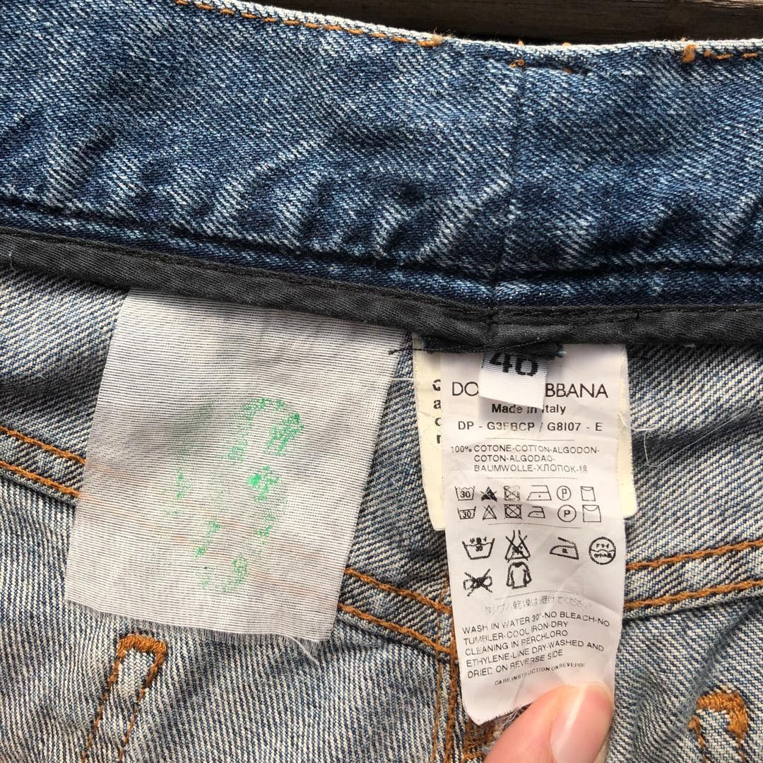 Dolce & Gabbana Dolce & Gabbana Archive Distressed Denim Jeans Italy Size US 31 - 9 Thumbnail