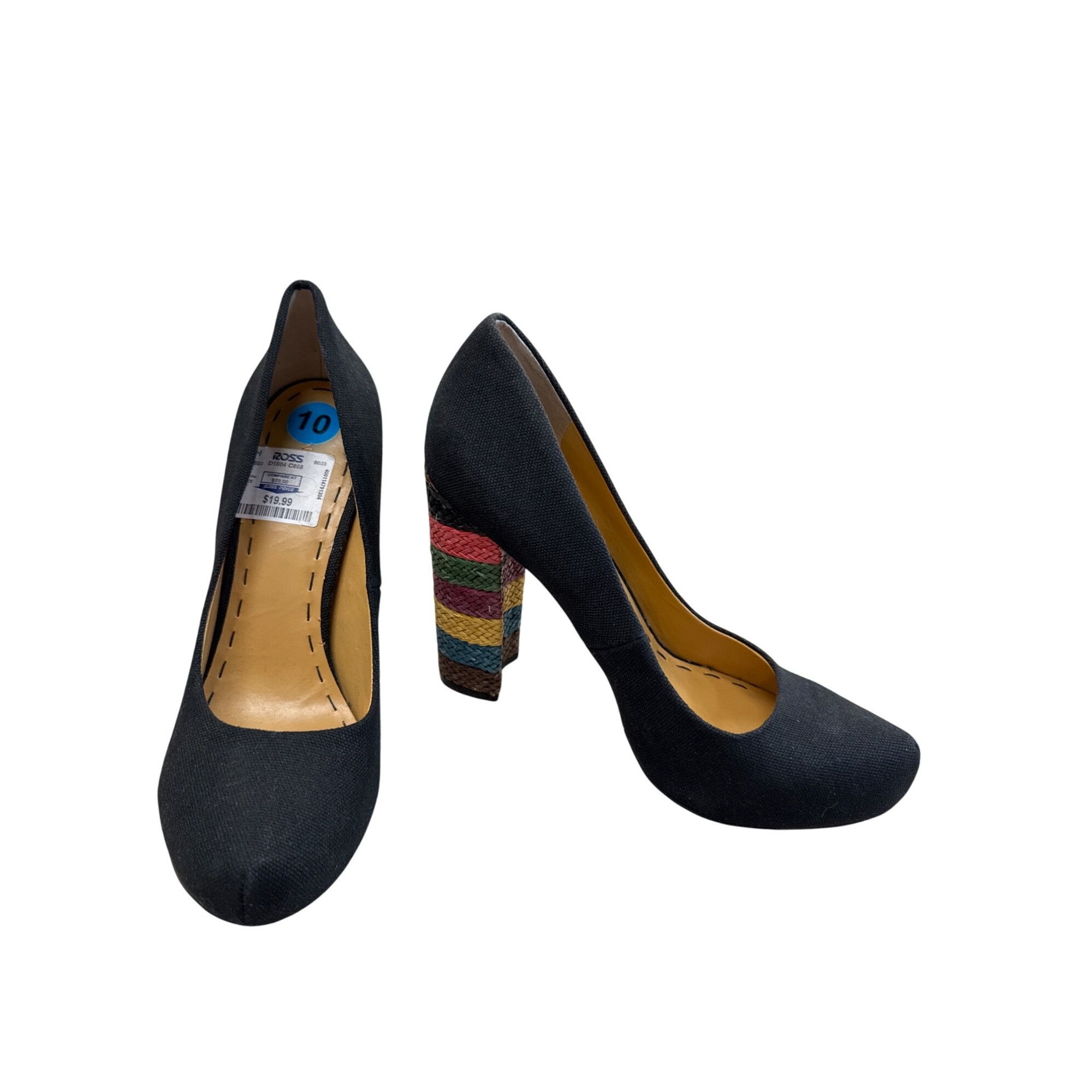 Nine West Nine West Womens Black Textile 5" Heels Size 10M SKU 7483 Size US 10 / IT 40 - 1 Thumbnail