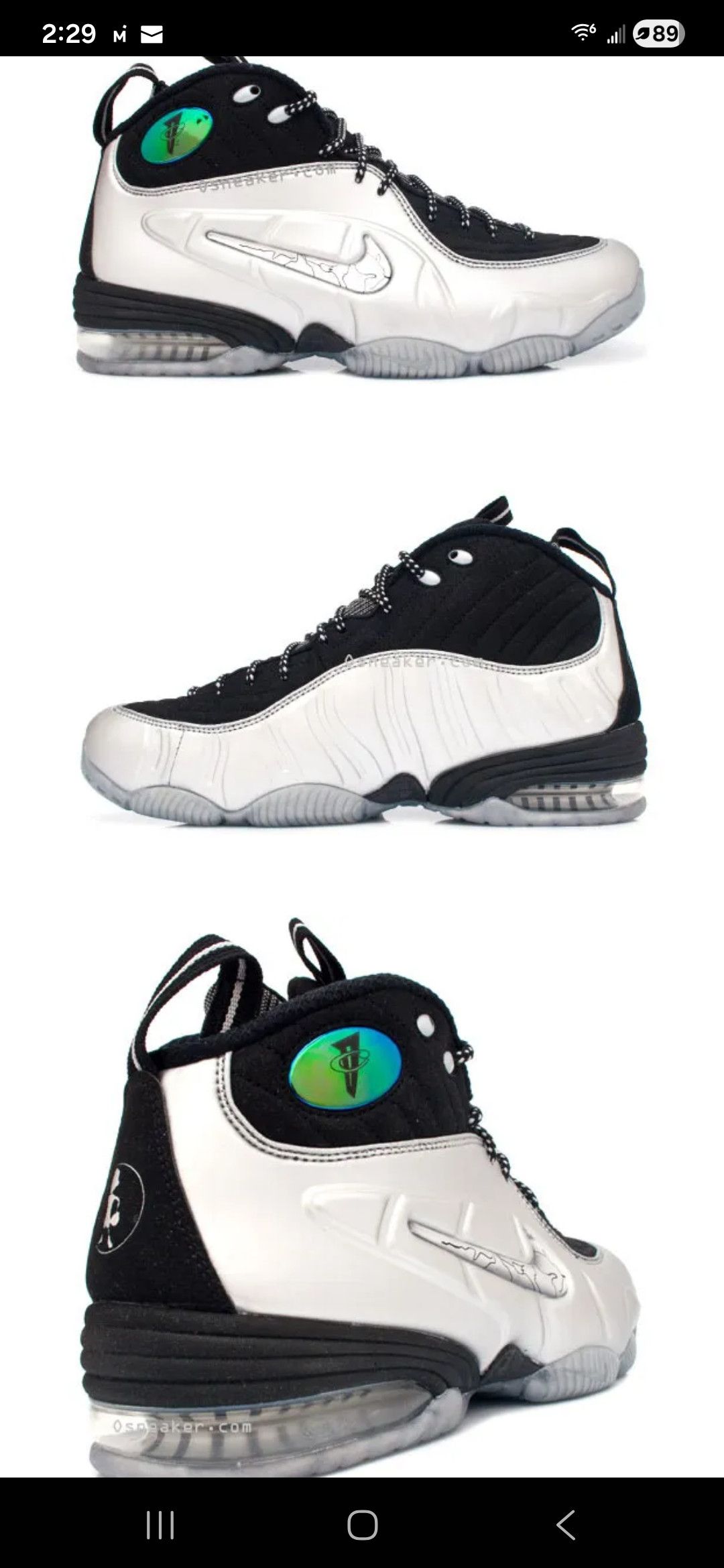 Nike NEW Nike 1/2 CENT Basketball Shoes Silver Penny Hardaway 12 Size US 12 / EU 45 - 9 Thumbnail