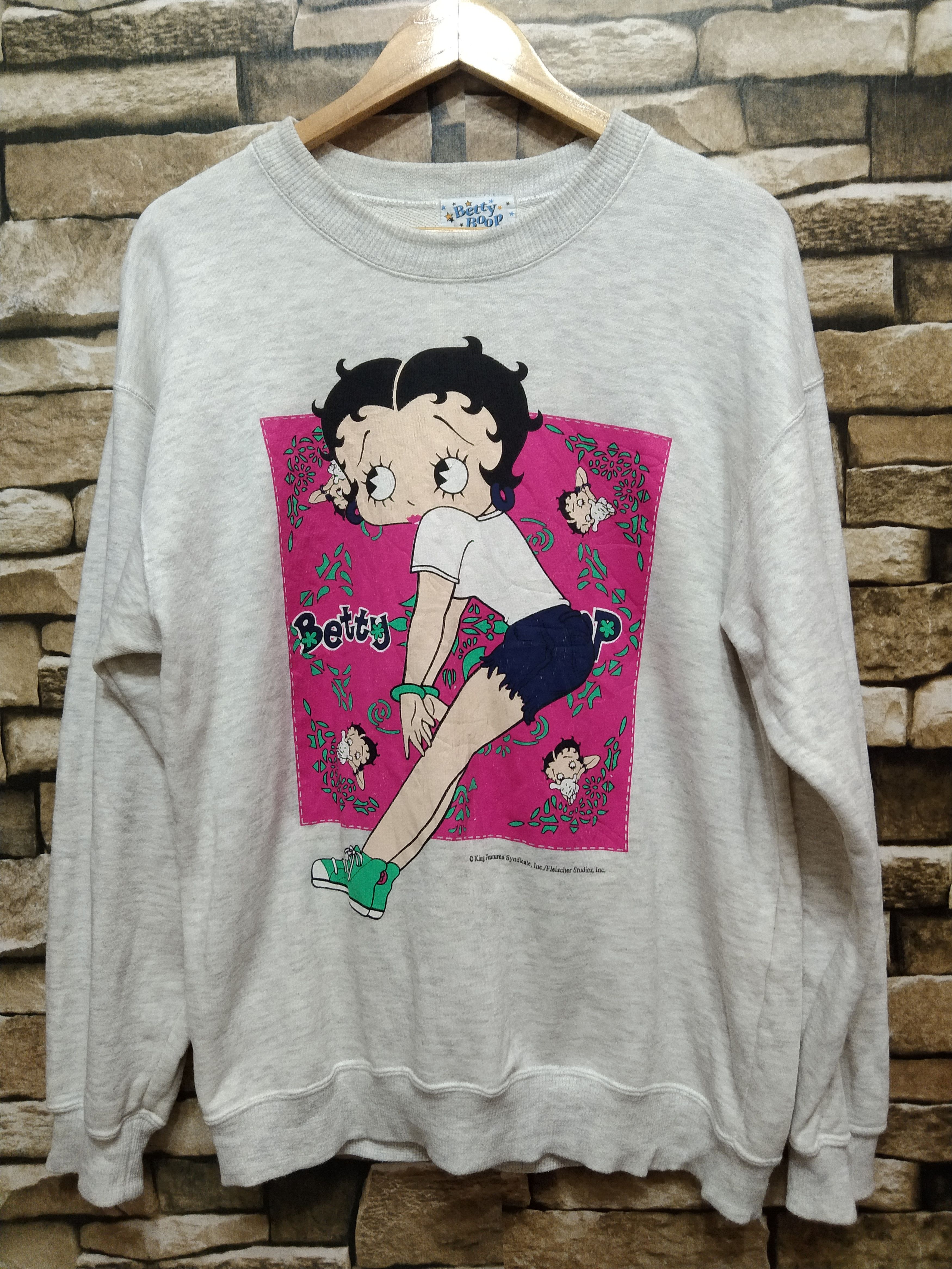 Cartoon Network × Vintage Vintage Betty Boop Sweatshirt Size US L / EU 52-54 / 3 - 1 Thumbnail