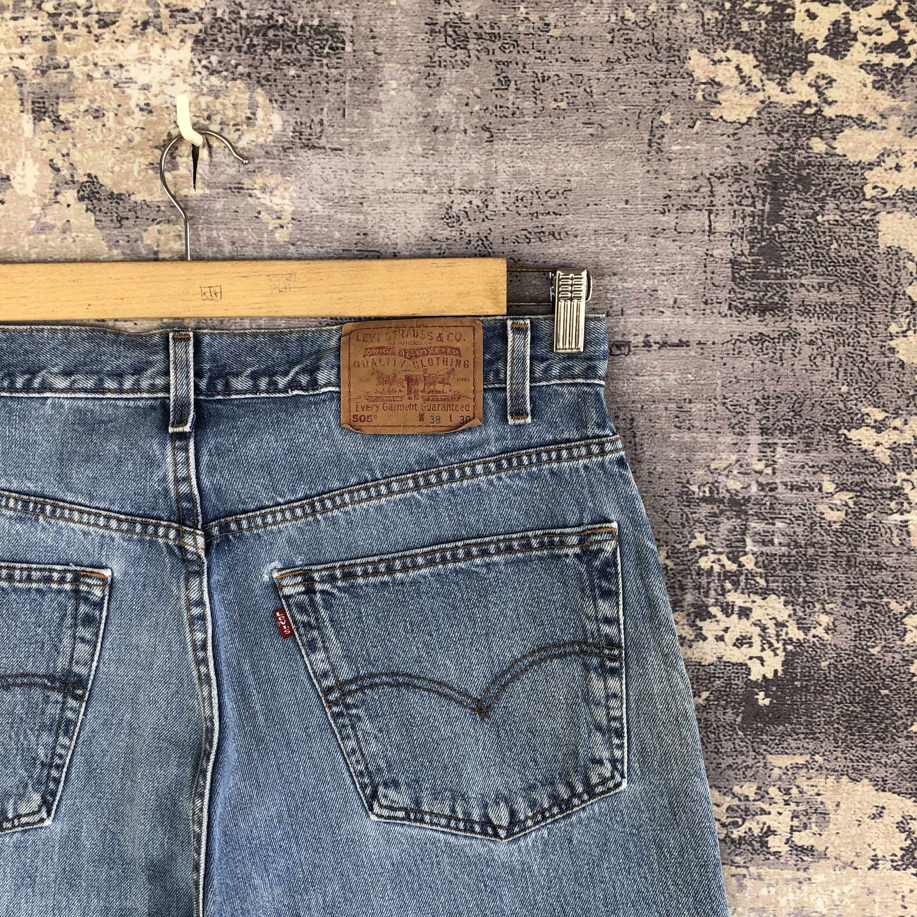 Levi's Vintage 90s Levis 505 SunFaded Jeans Light Wash Denim Size US 36 / EU 52 - 5 Thumbnail