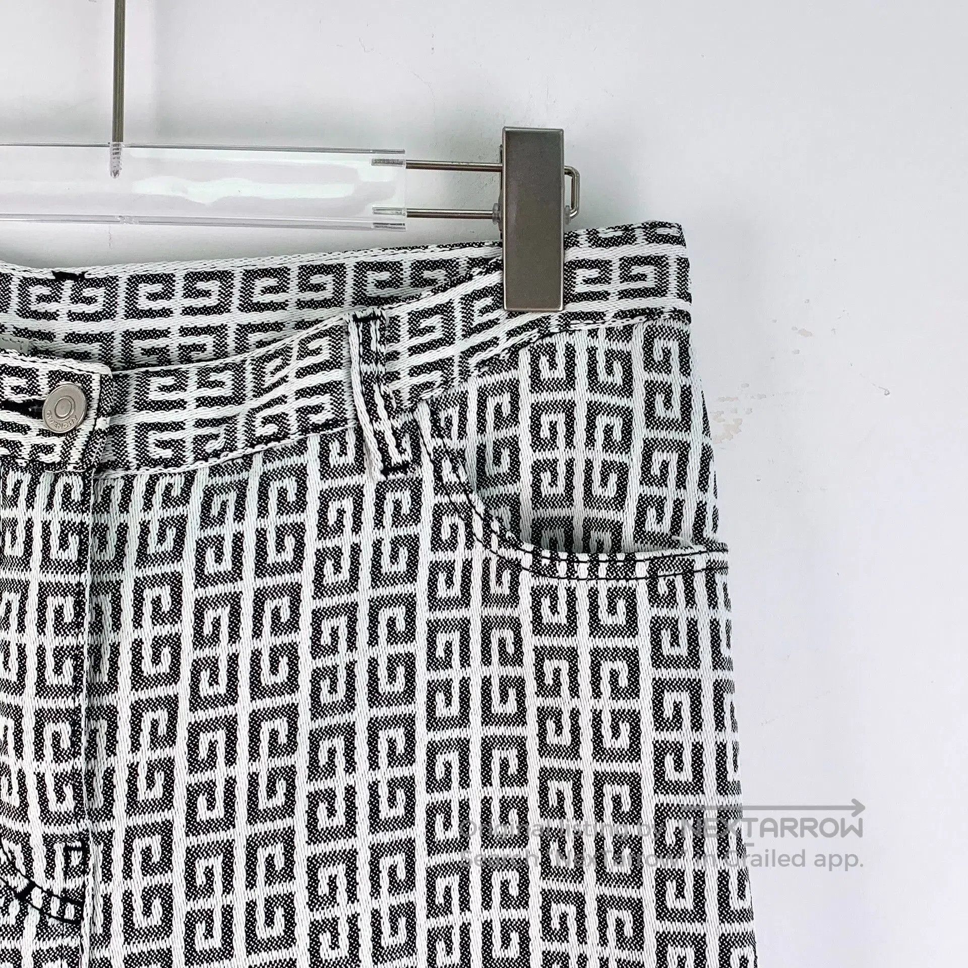 Givenchy Givenchy Logo Print Cotton Casual Pants. Size 28" / US 6 / IT 42 - 3 Thumbnail