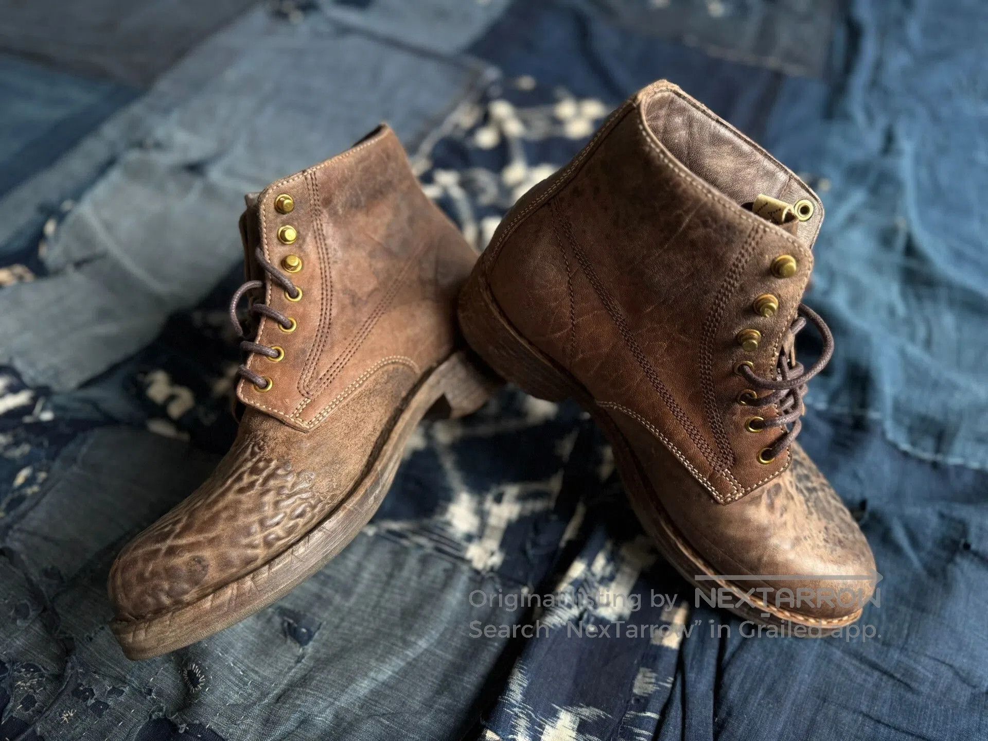 Visvim VISVIM Vintage Brown Work Boots. Size US 9 / EU 42 - 3 Thumbnail