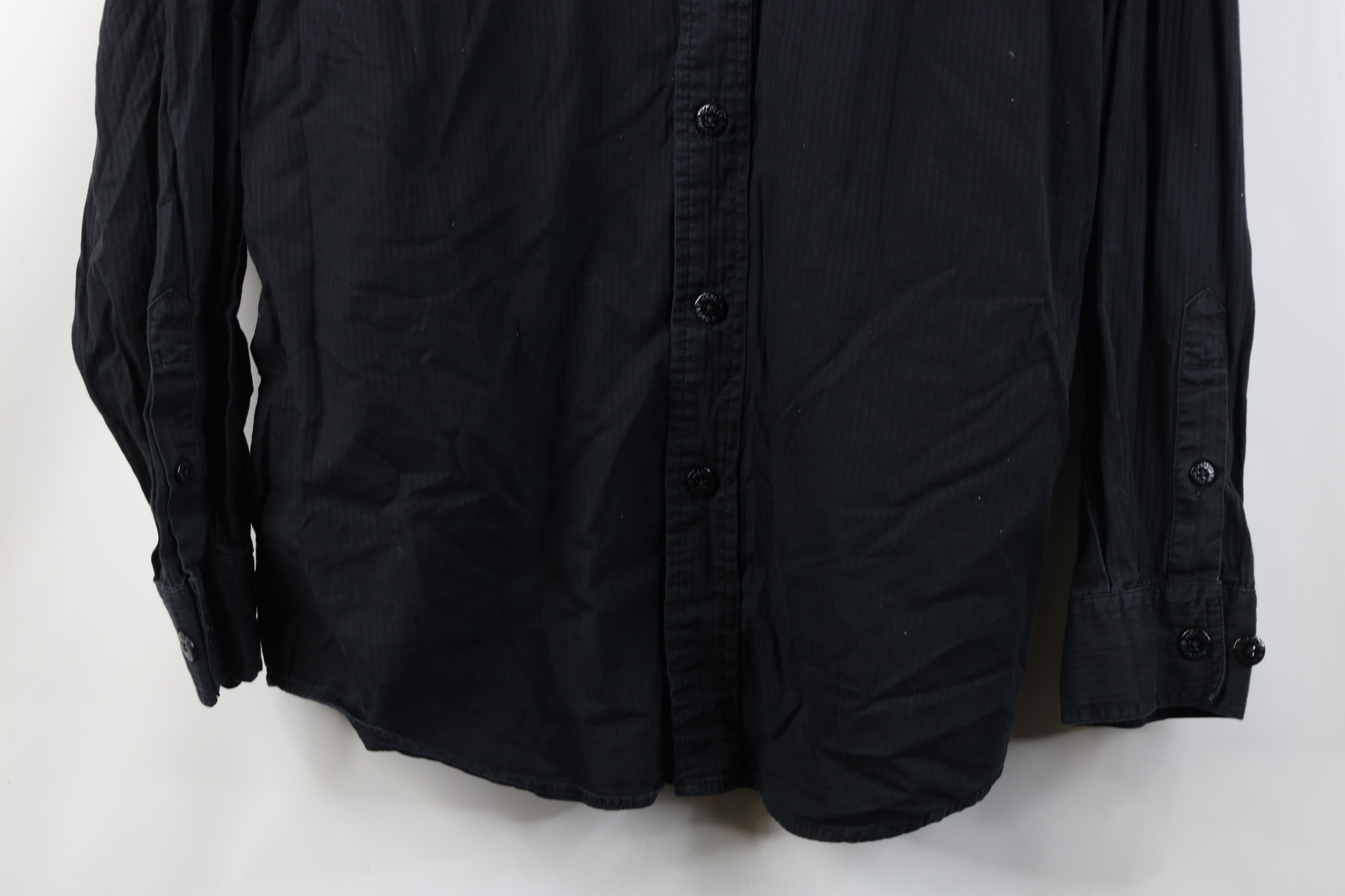 Harley Davidson Vintage Harley Davidson Spell Out Striped Button Shirt Black Size US M / EU 48-50 / 2 - 3 Thumbnail