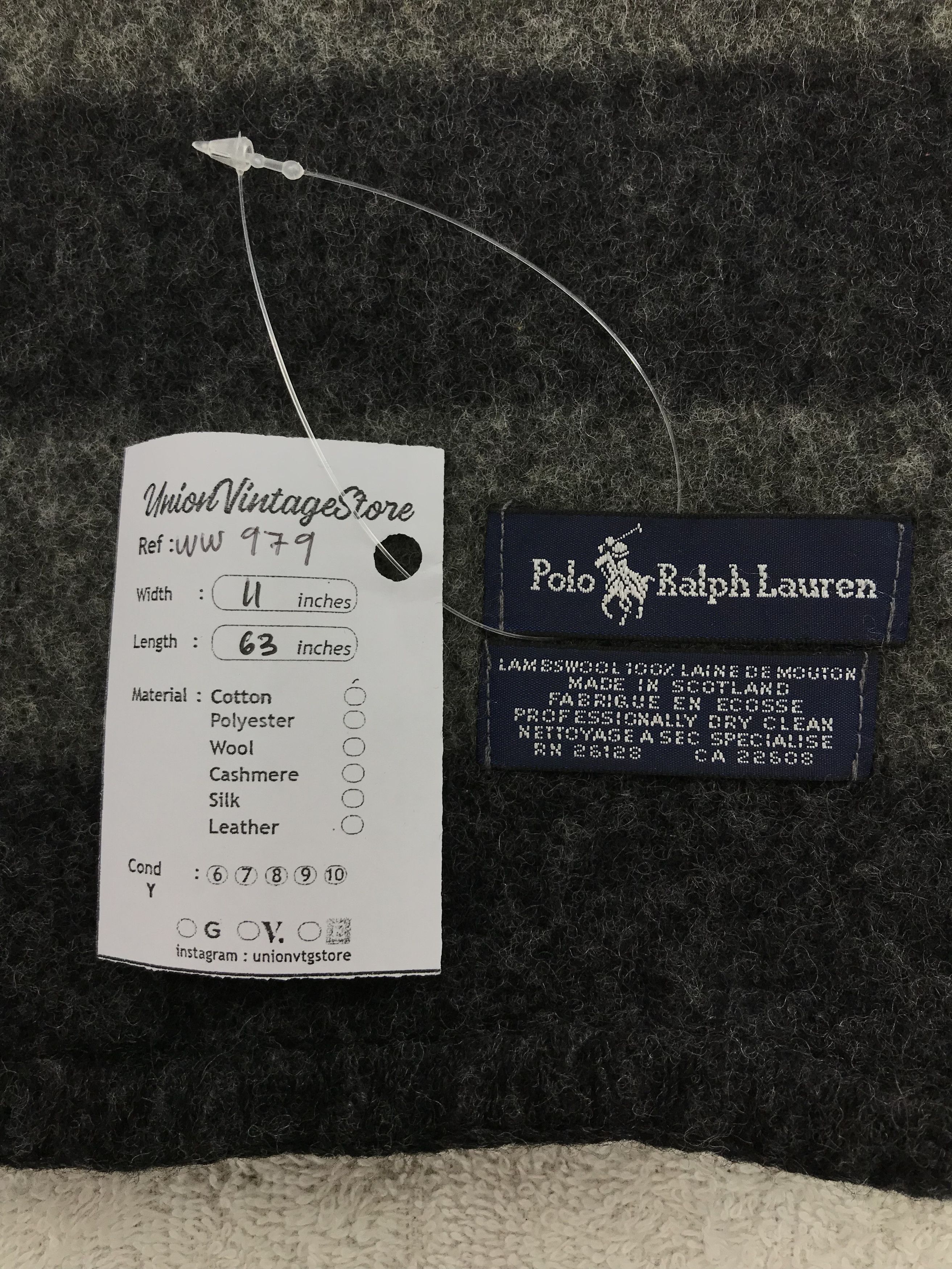 Polo Ralph Lauren × Vintage Polo Ralph Lauren Scarf / Muffler / Neckwear - WW979 Size ONE SIZE - 5 Thumbnail