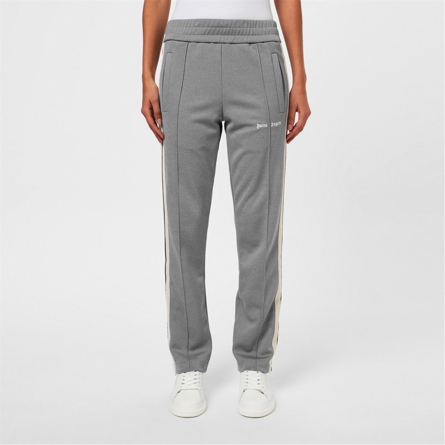 Palm Angels o1g2r1mq0325 Logo Embroidered Track Trouser in Grey & White Size 31" - 3 Thumbnail