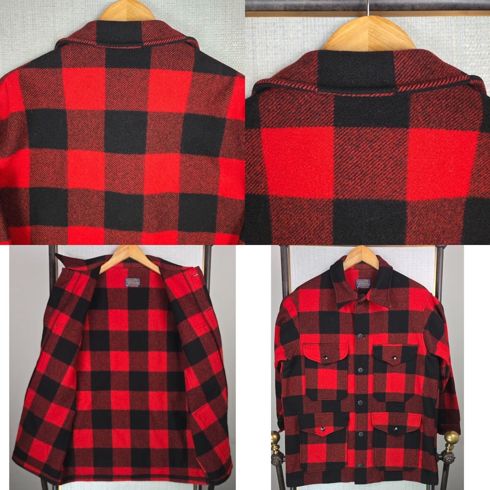 Pendleton VTG PENDLETON Mackinaw Jacket Mens Medium 100% Pure Virgin Wool Made in USA Size US M / EU 48-50 / 2 - 8 Thumbnail