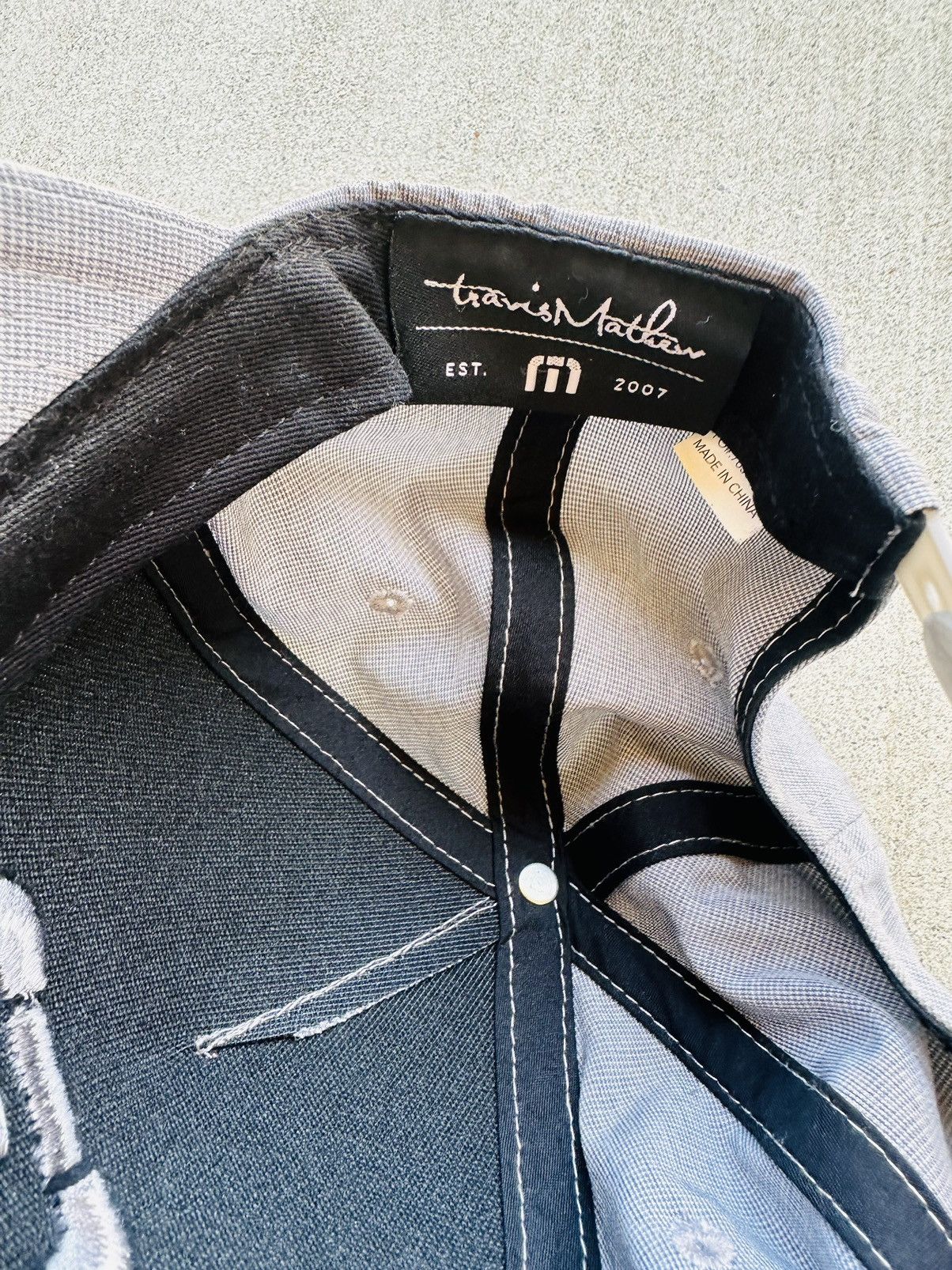TravisMathew Travis Mathew Golf Hat Gray SnapBack Adjustable Size ONE SIZE - 3 Thumbnail