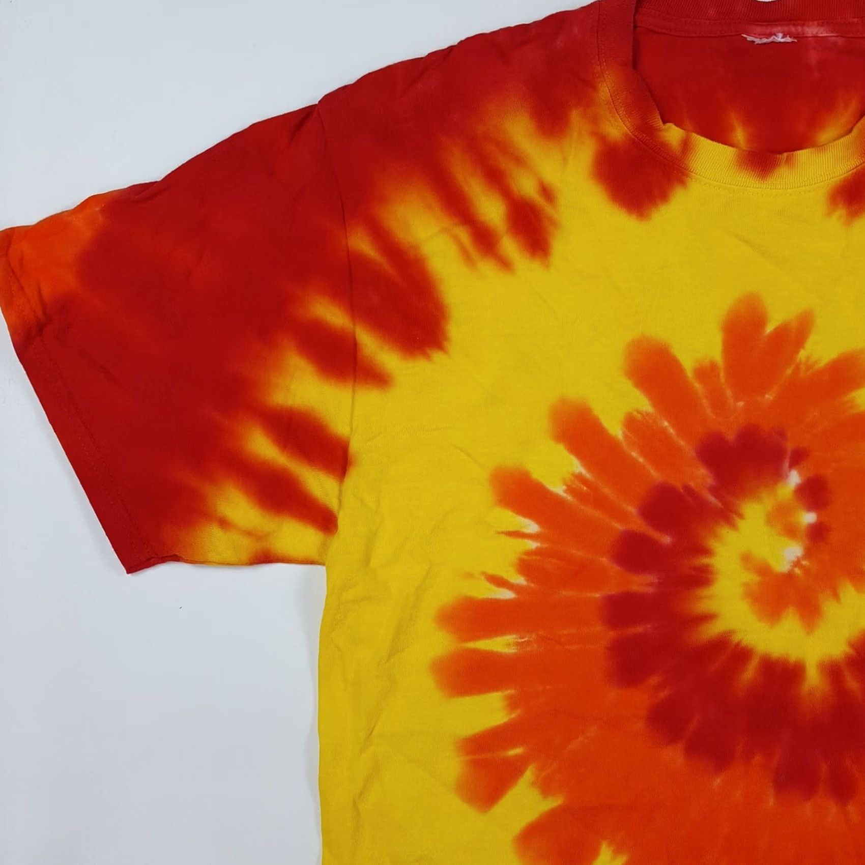 Vintage Vintage Virginia Creeper Trail Tie-Dye T Shirt M Adult Orange Bike Race Retro VA Men Size US M / EU 48-50 / 2 - 5 Thumbnail