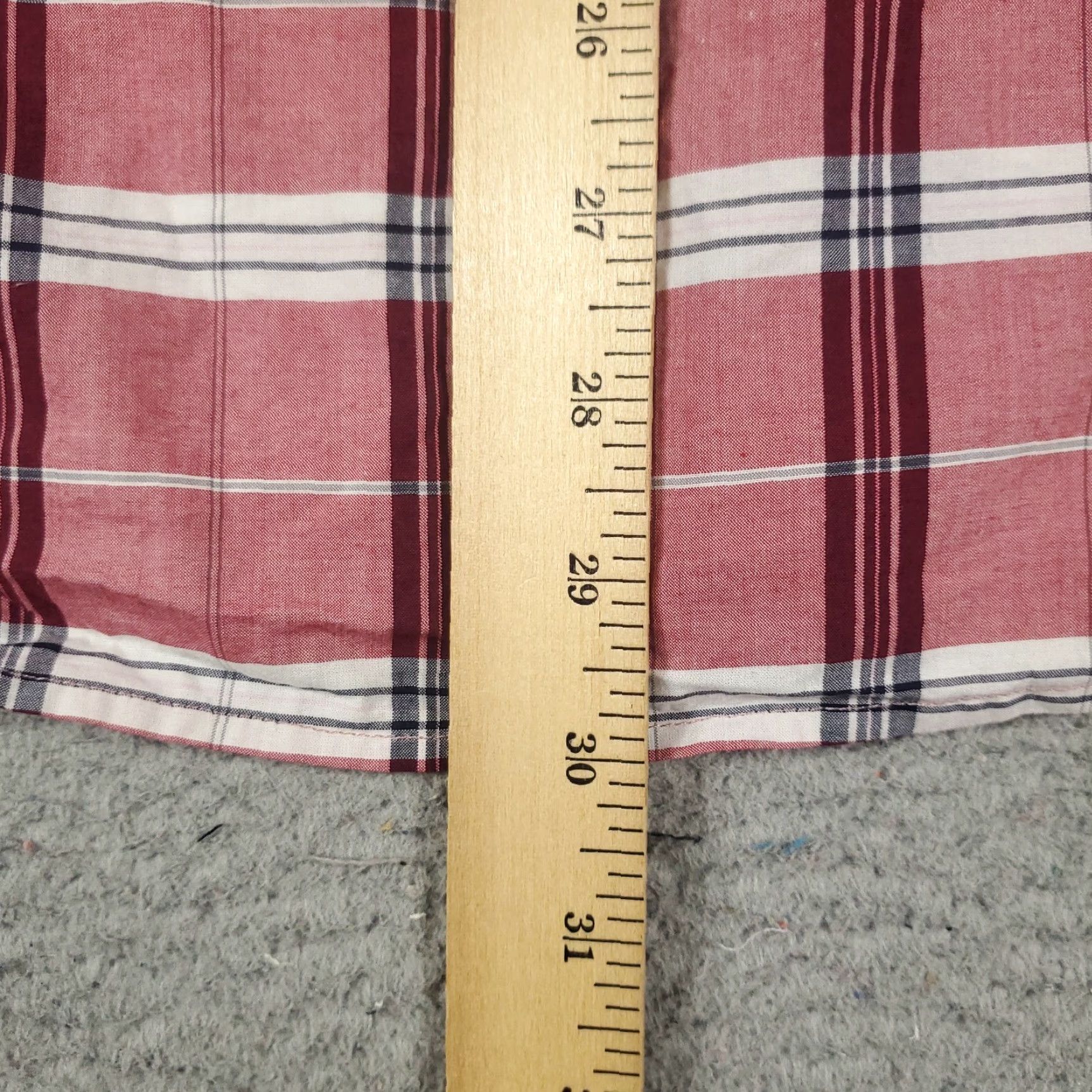 Express EXPRESS Men's Red Plaid Fitted Button-Up Shirt Medium Long Sleeve Classic Casual Size US M / EU 48-50 / 2 - 5 Thumbnail