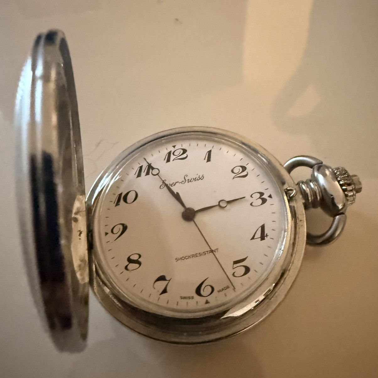 Other Swiss Made Vintage Silver Tone Pocket Watch Size ONE SIZE - 2 Thumbnail