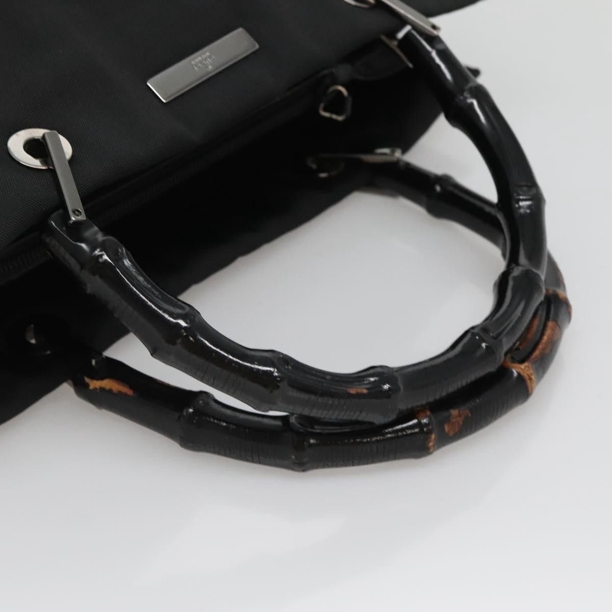 Gucci GUCCI Bamboo Hand Bag Nylon Black 002 002 Size ONE SIZE - 7 Thumbnail