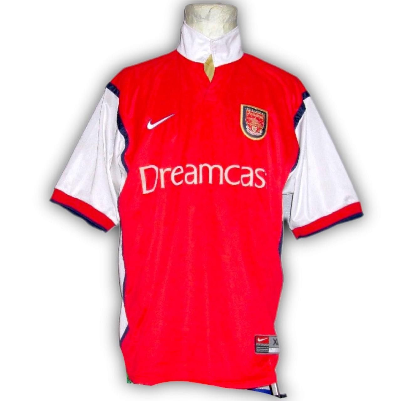 Nike Fc Arsenal England 1999 2000 2001 Home Shirt Jersey Size US XL / EU 56 / 4 - 4 Thumbnail