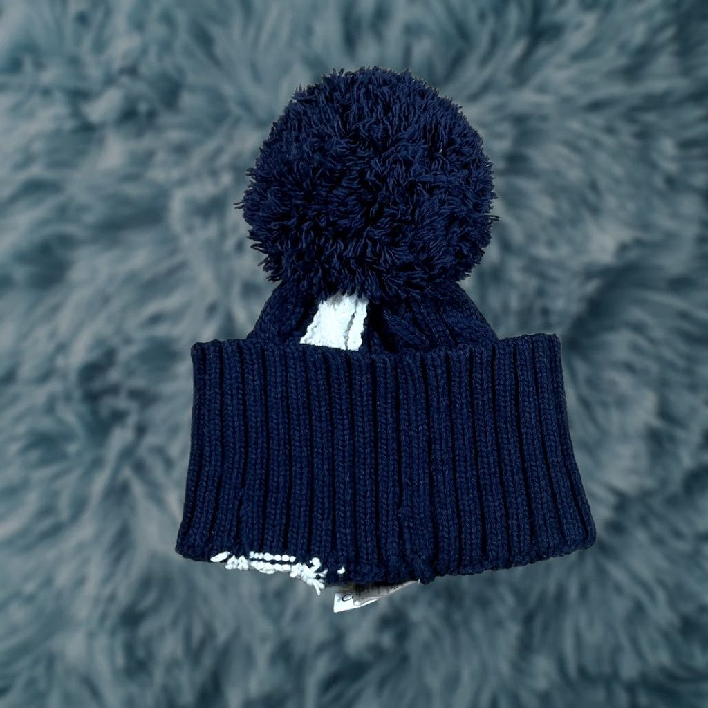Calvin Klein Calvin Klein Womens Beanie Hat Navy Blue Winter One Size Womens Size ONE SIZE - 1 Thumbnail