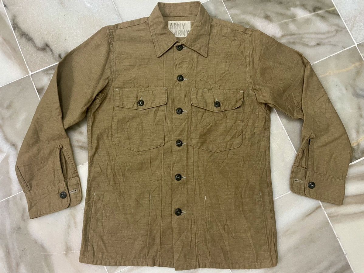 Vintage Army Japanese Brand Shirt