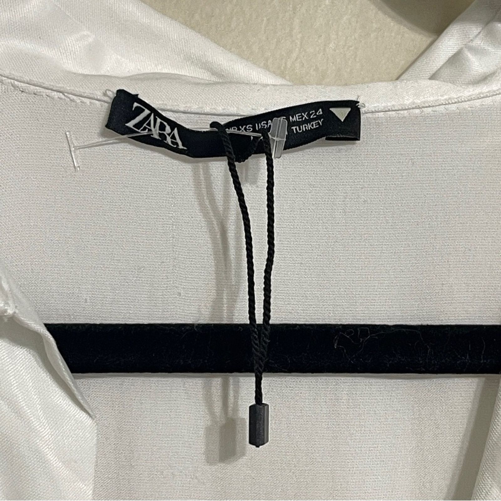 Zara Zara White Satin Effect Mini Dress New Size XS Size XS / US 0-2 / IT 36-38 - 6 Thumbnail