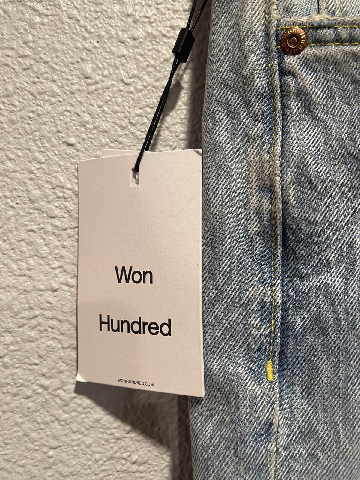 Won Hundred Won Hundred Light Wash Denim Jeans Size 30" / US 8 / IT 44 - 4 Thumbnail