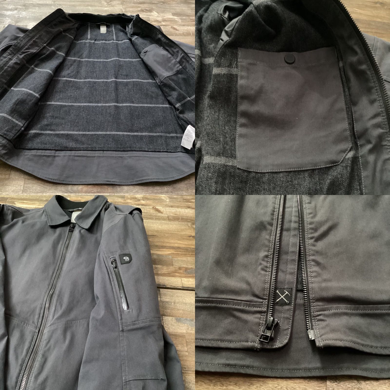 Mountain Hardwear VINTAGE Mountain Hardwear AP Canvas Jacket Men S Dark Gray Flannel Lined Outdoor 1732621 Size US S / EU 44-46 / 1 - 8 Thumbnail
