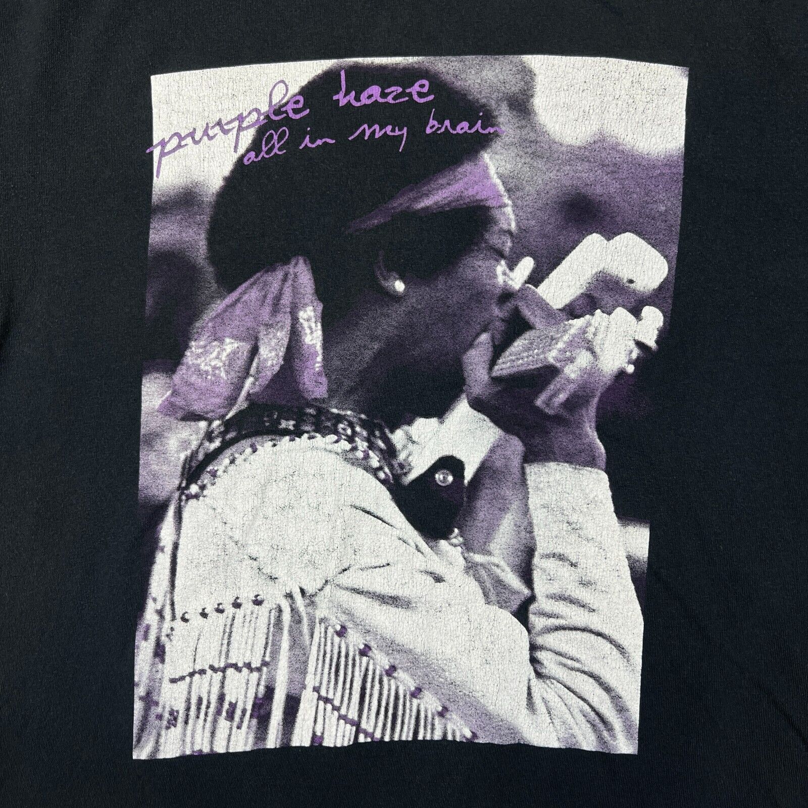 Band Tees × Jimi Hendrix × Vintage 2013 Jimi Hendrix T Shirt Purple Haze In My Brain Band Tee Size US XL / EU 56 / 4 - 2 Thumbnail
